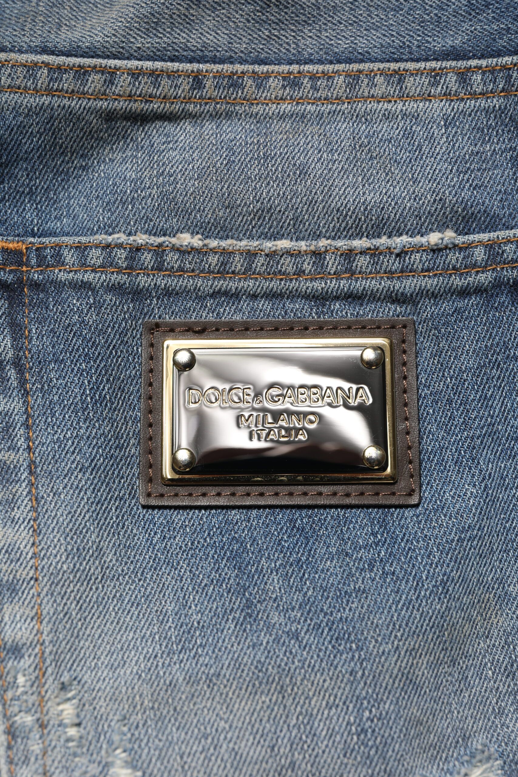 Cotton Tattered Men Denim Men's Jeans - Dolce & Gabbana - Modalova
