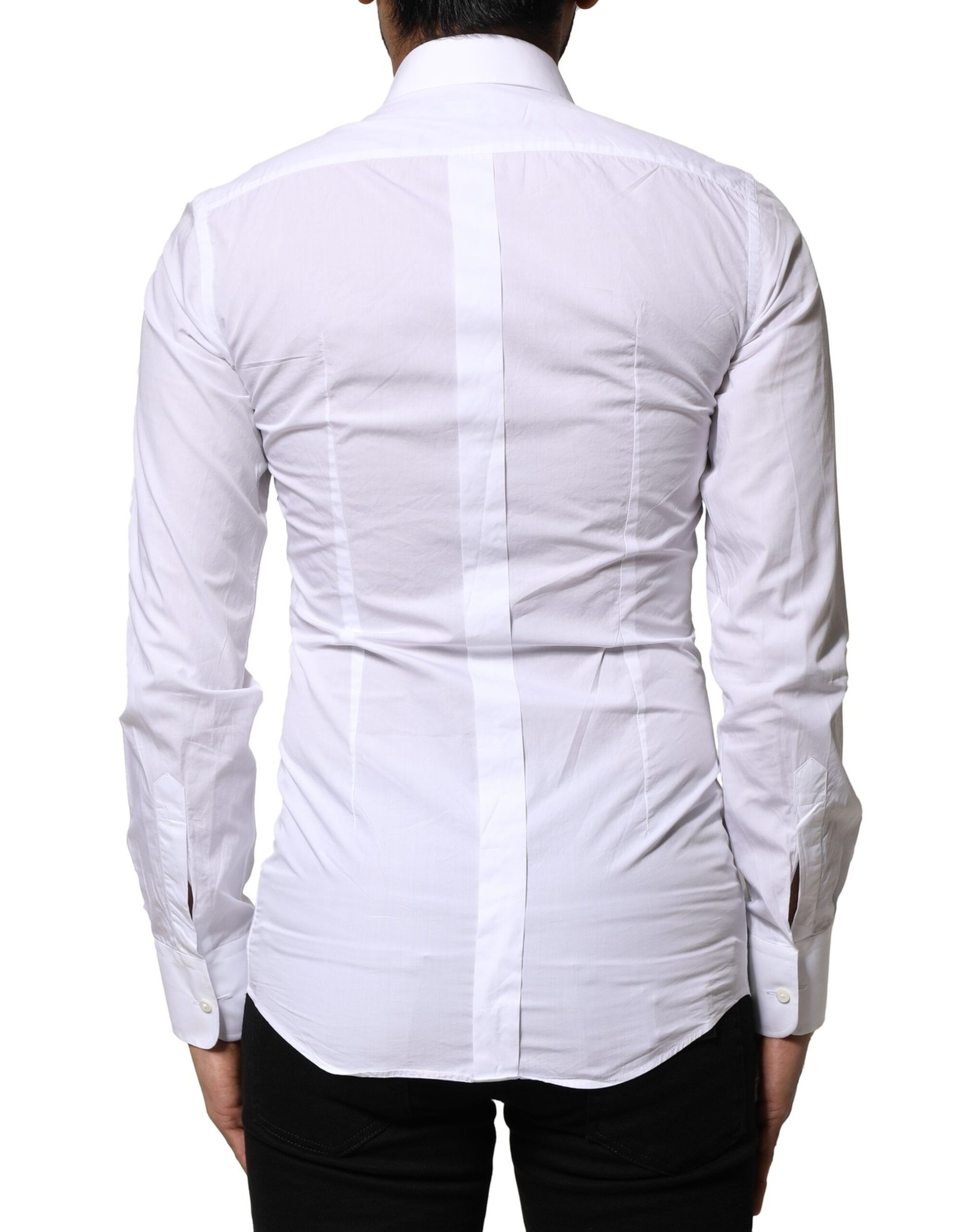 GOLD Cotton Poplin Formal Dress Men's Shirt (Pre-Owned) - Dolce & Gabbana - Modalova