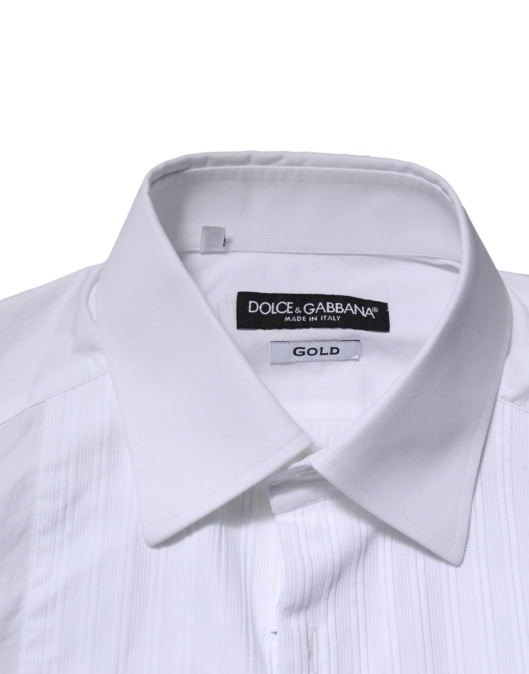 GOLD Cotton Poplin Formal Dress Men's Shirt (Pre-Owned) - Dolce & Gabbana - Modalova
