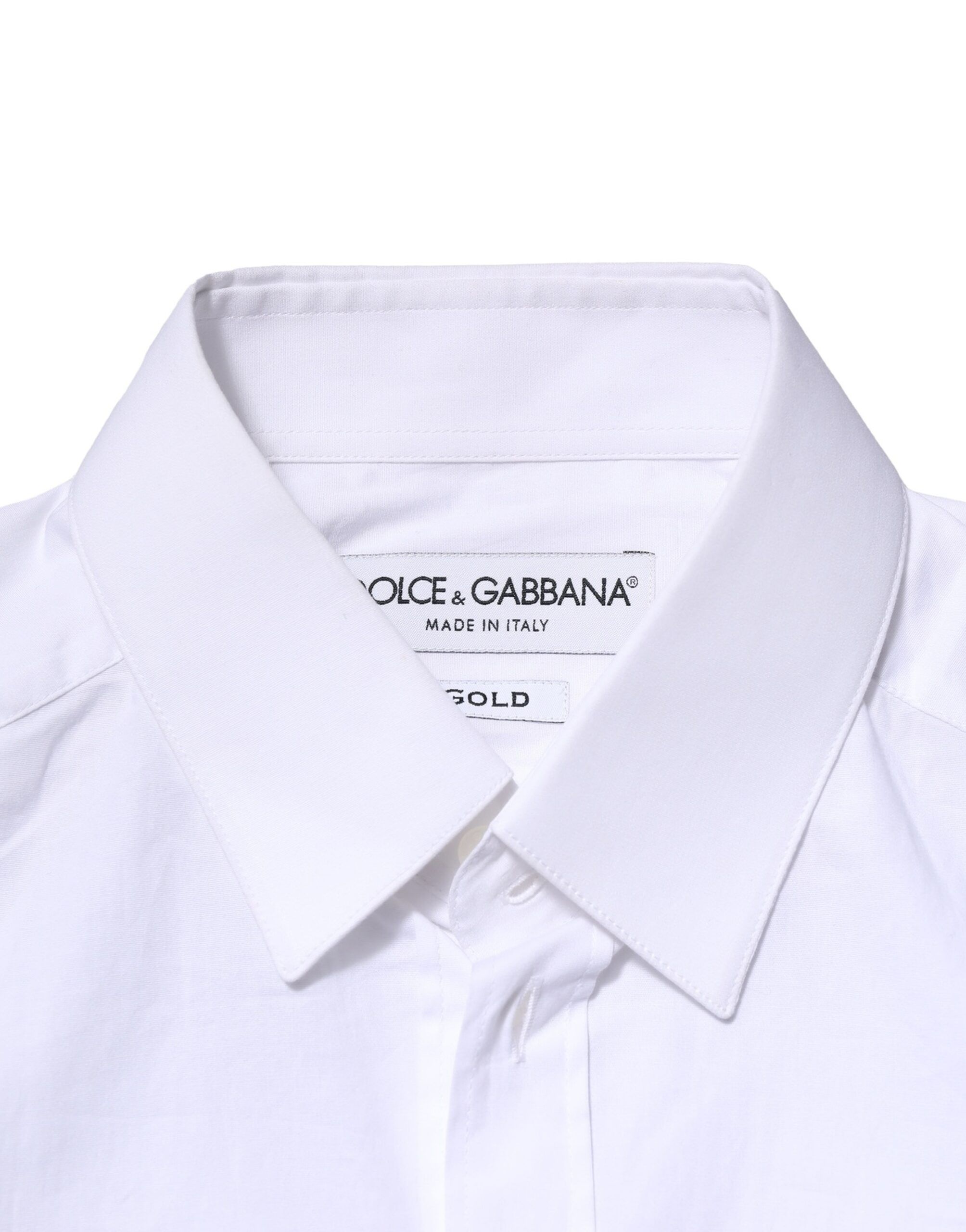 Cotton GOLD Long Sleeves Dress Men's Shirt - Dolce & Gabbana - Modalova