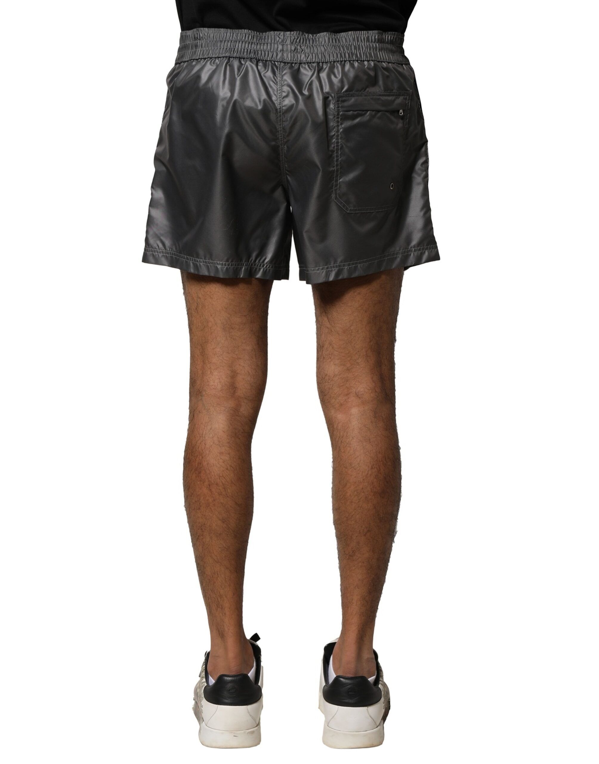 Polyester Mid Waist Casual Bermuda Men's Shorts - Dolce & Gabbana - Modalova