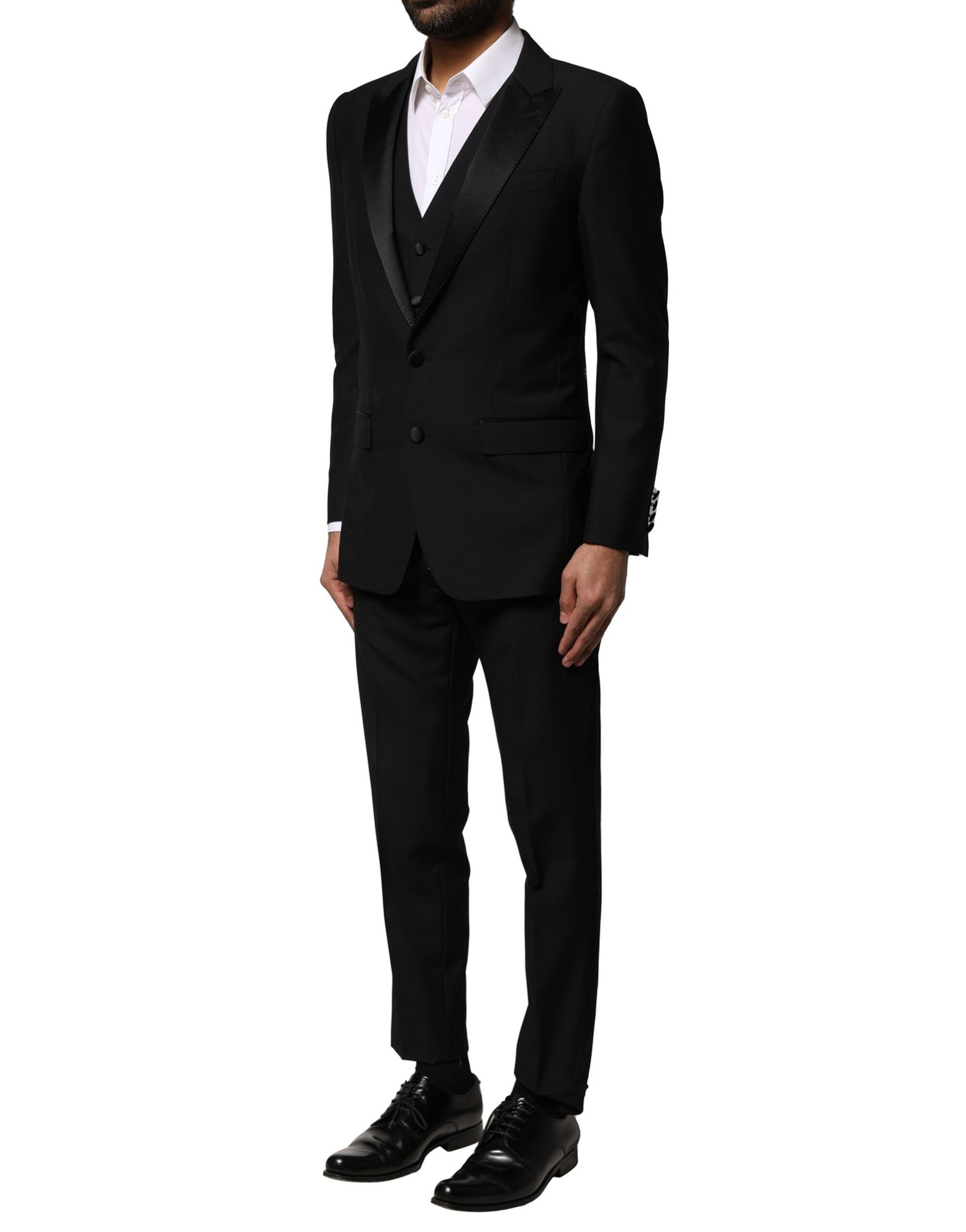 Wool 3 Piece Single Breasted Men's Suit - Dolce & Gabbana - Modalova