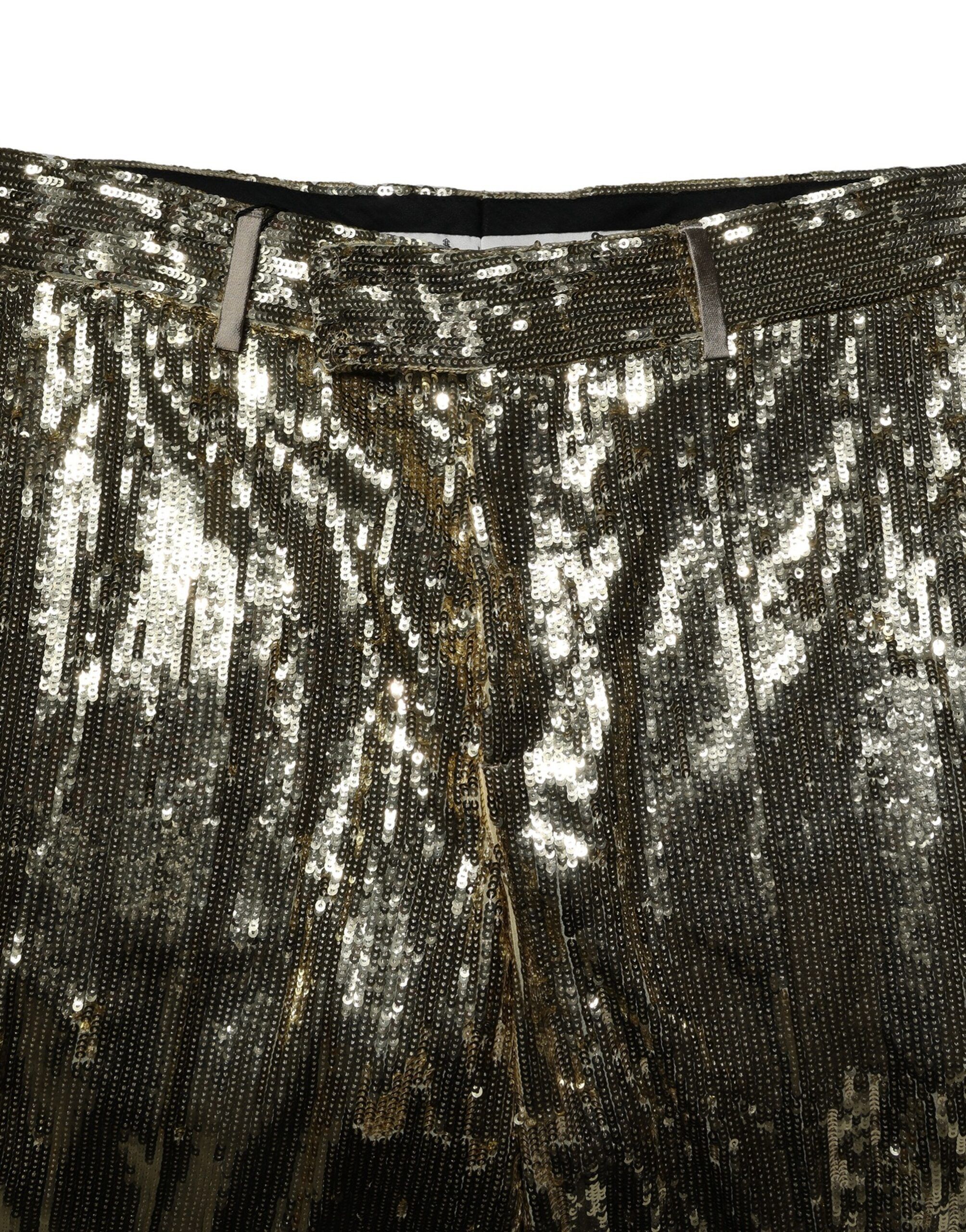 Sequin Polyester Embellished Bermuda Men's Shorts - Dolce & Gabbana - Modalova