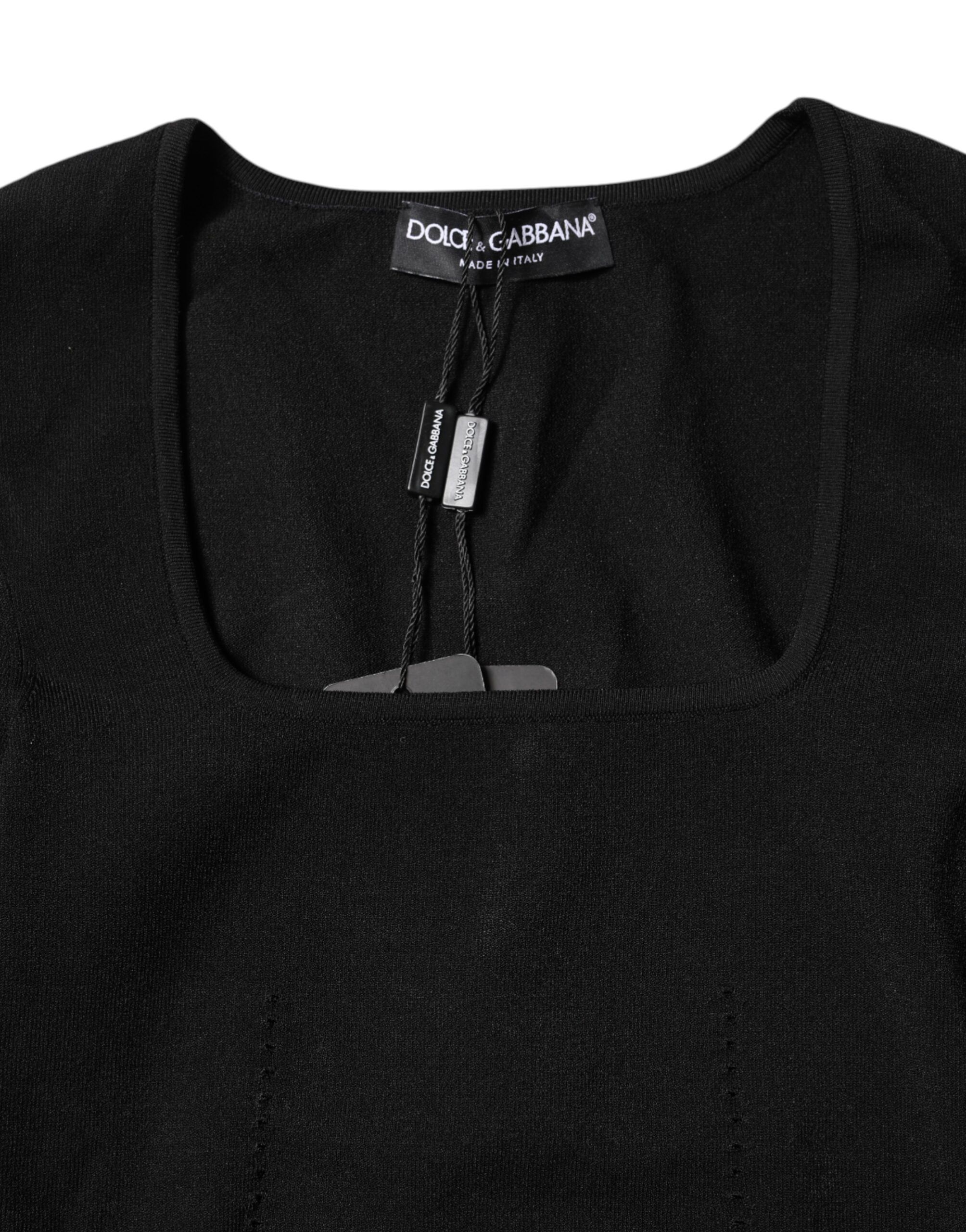 Square Neck Long Sleeves Pullover Women's Top - Dolce & Gabbana - Modalova