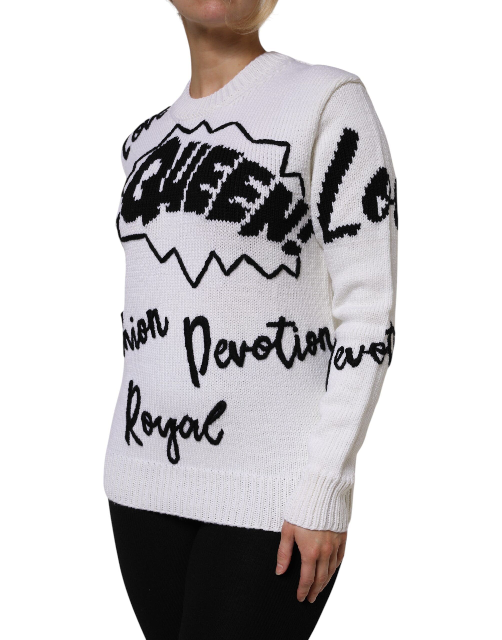 Wool Knit Crew Neck Pullover Women's Sweater (Pre-Owned) - Dolce & Gabbana - Modalova