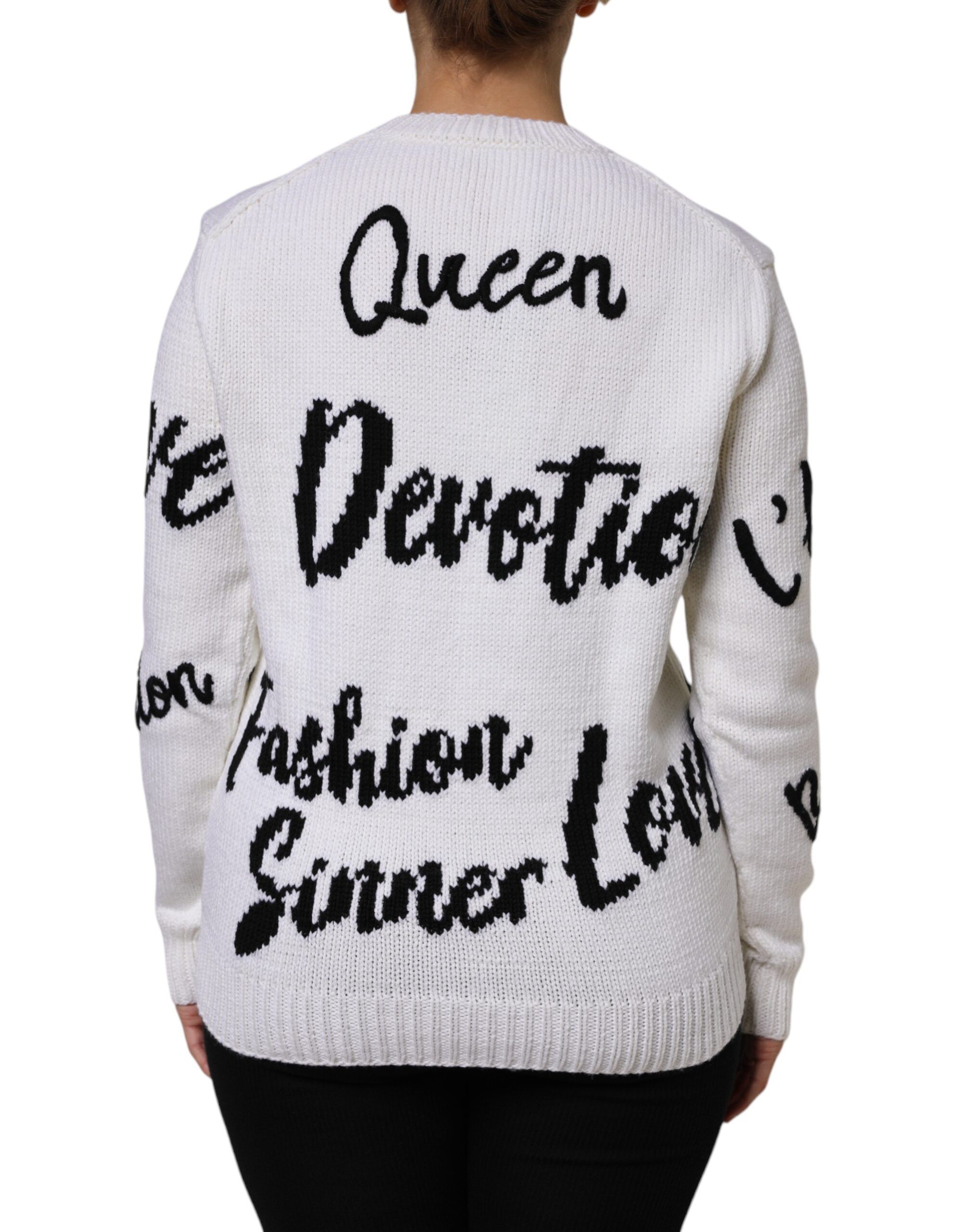 Wool Knit Crew Neck Pullover Women's Sweater (Pre-Owned) - Dolce & Gabbana - Modalova