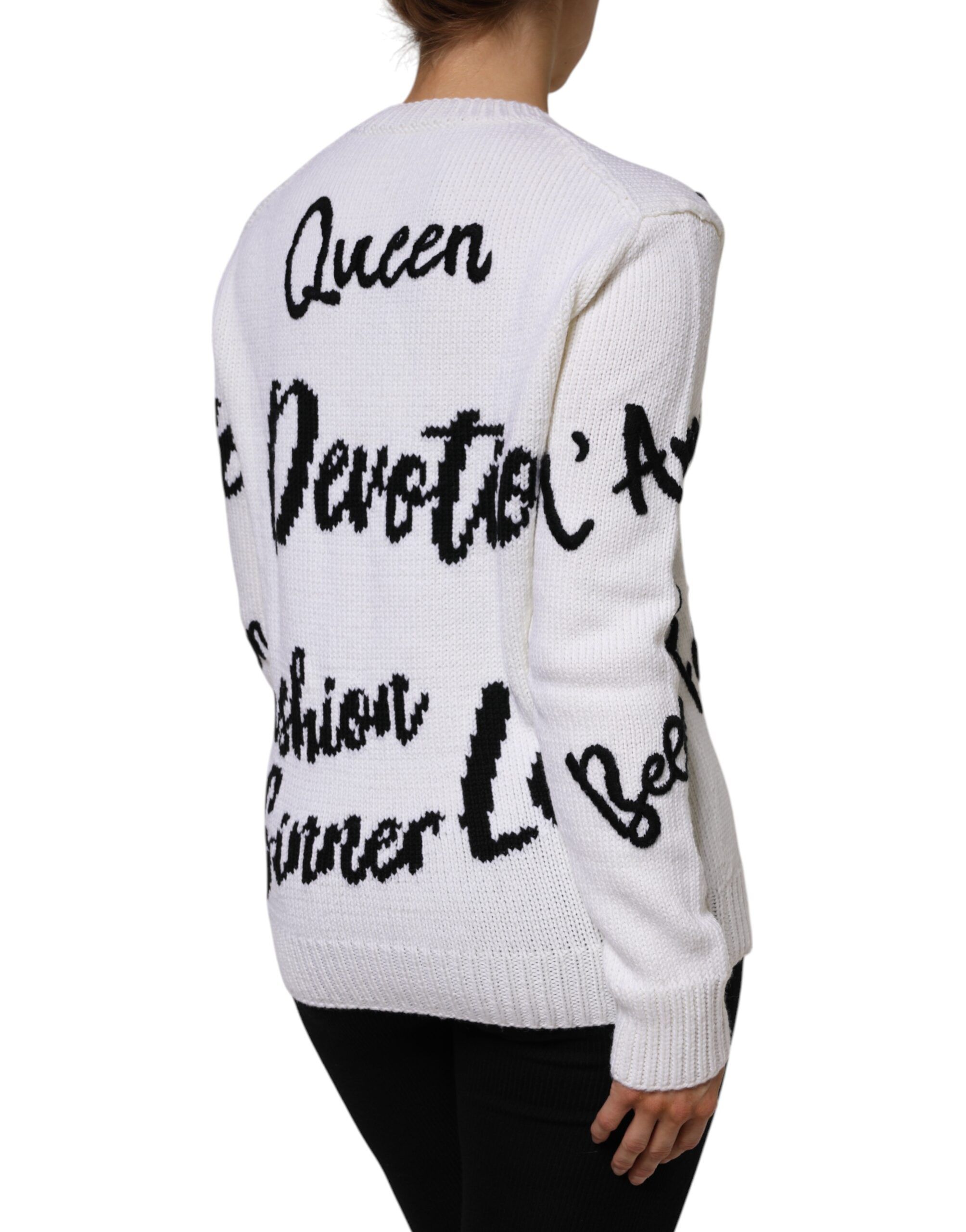 Wool Knit Crew Neck Pullover Women's Sweater (Pre-Owned) - Dolce & Gabbana - Modalova