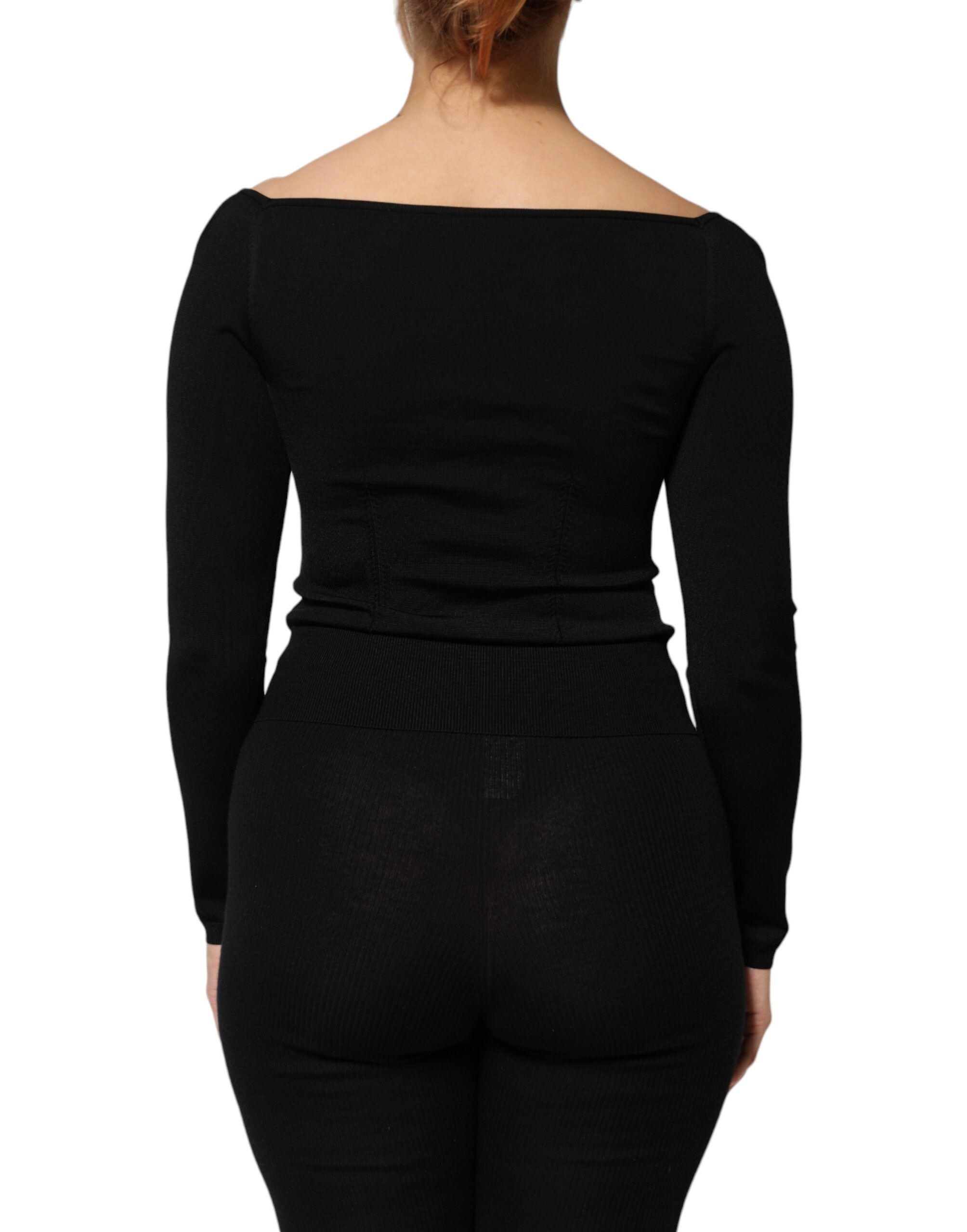 Viscose Long Sleeve Pullover Blouse Women's Top - Dolce & Gabbana - Modalova