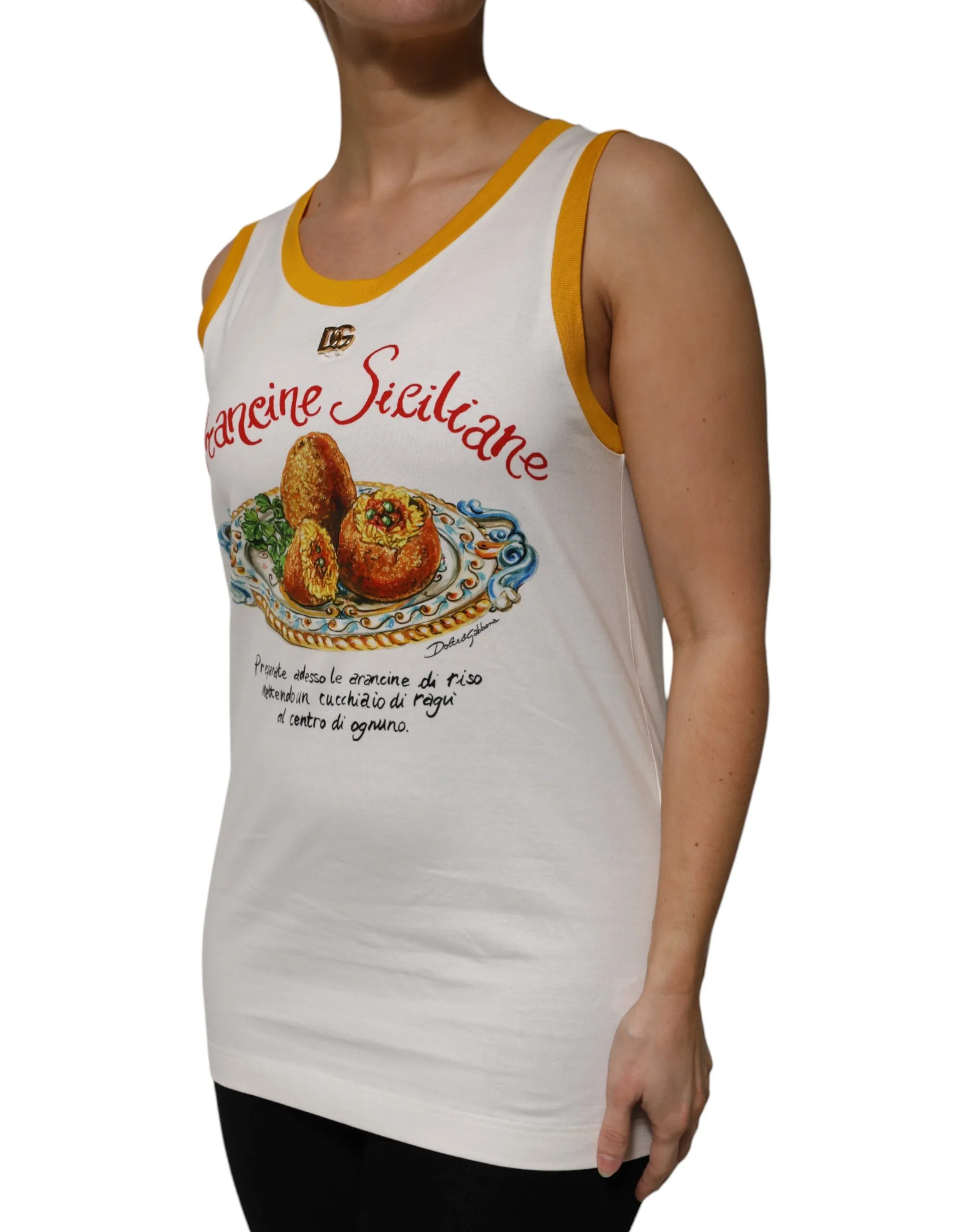 Araneine Siciliane Sleeveless Tank Women's Top (Pre-Owned) - Dolce & Gabbana - Modalova