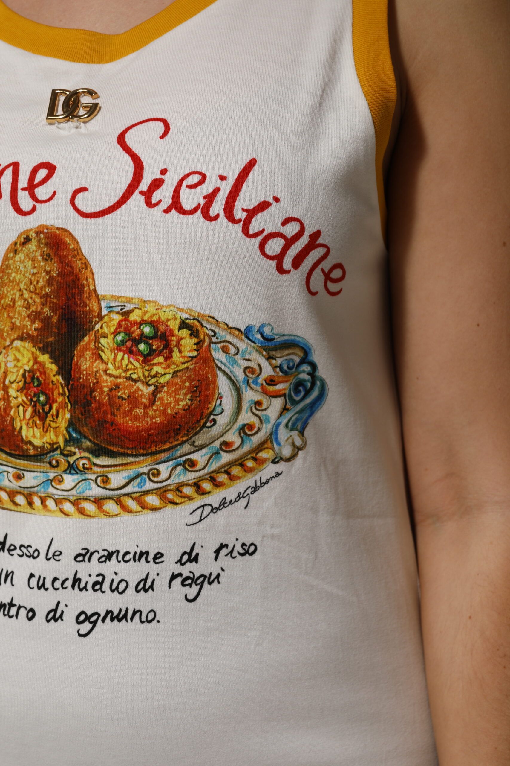 Araneine Siciliane Sleeveless Tank Women's Top (Pre-Owned) - Dolce & Gabbana - Modalova