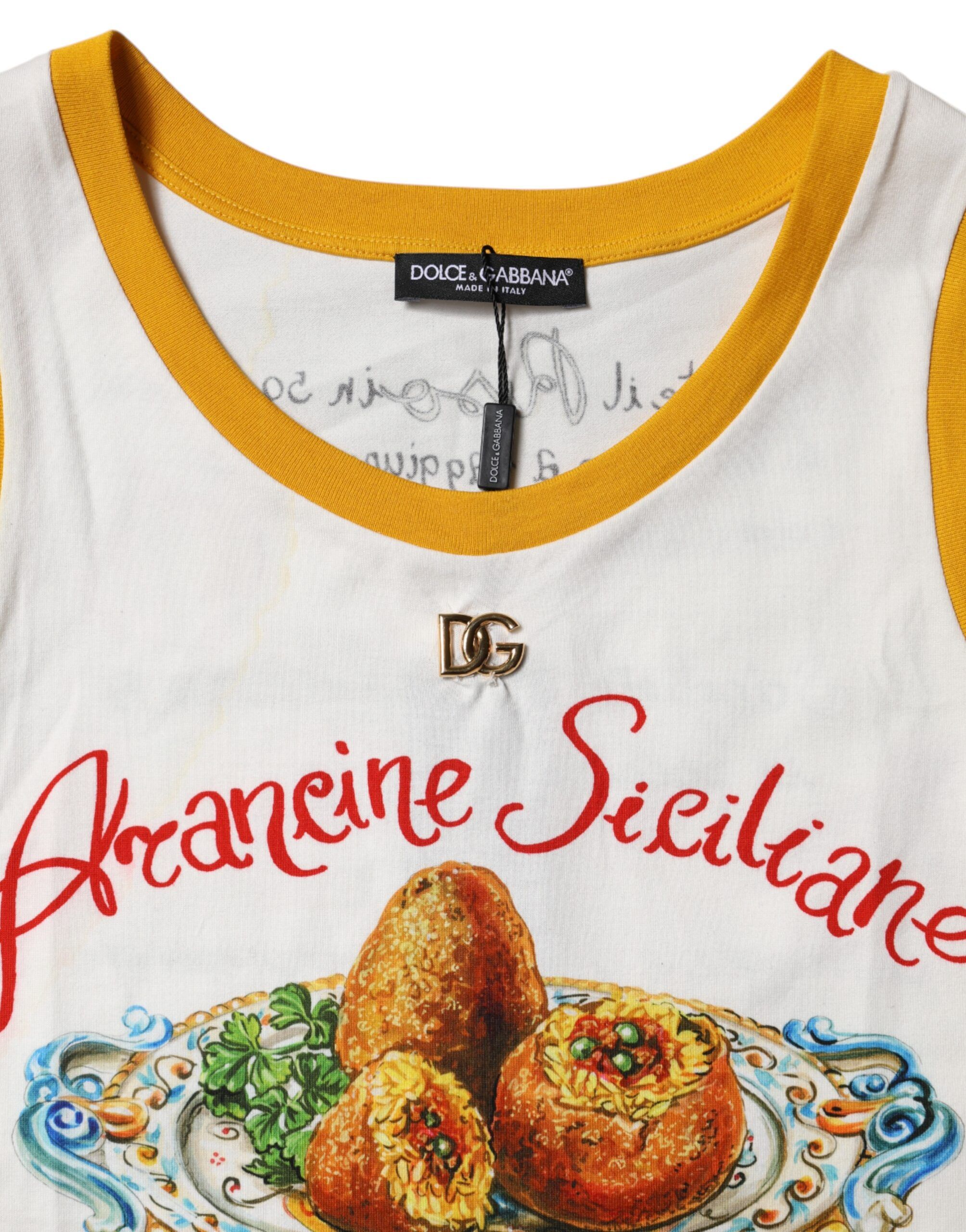 Araneine Siciliane Sleeveless Tank Women's Top (Pre-Owned) - Dolce & Gabbana - Modalova