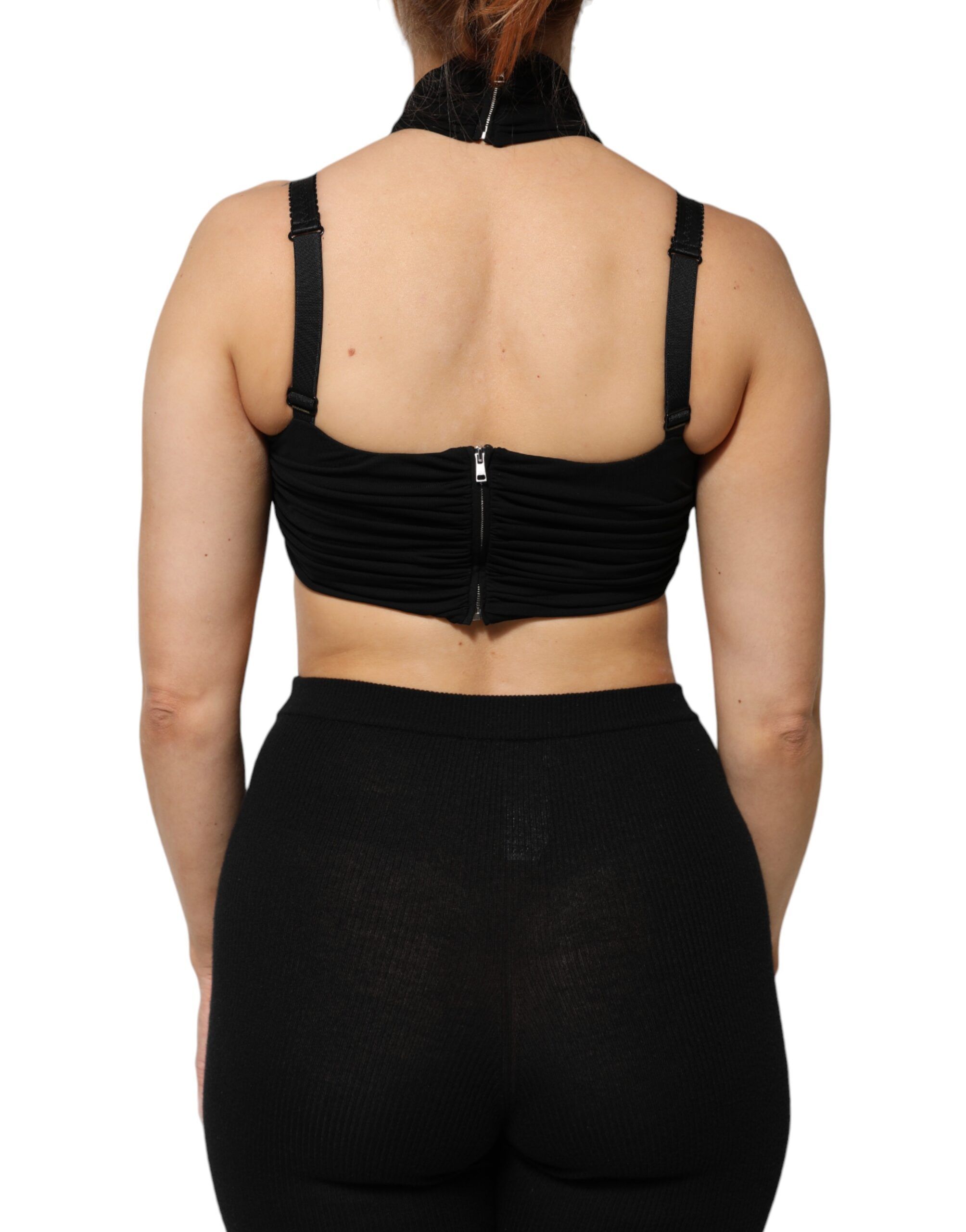 Cropped Viscose Halter Bustier Women's Top - Dolce & Gabbana - Modalova