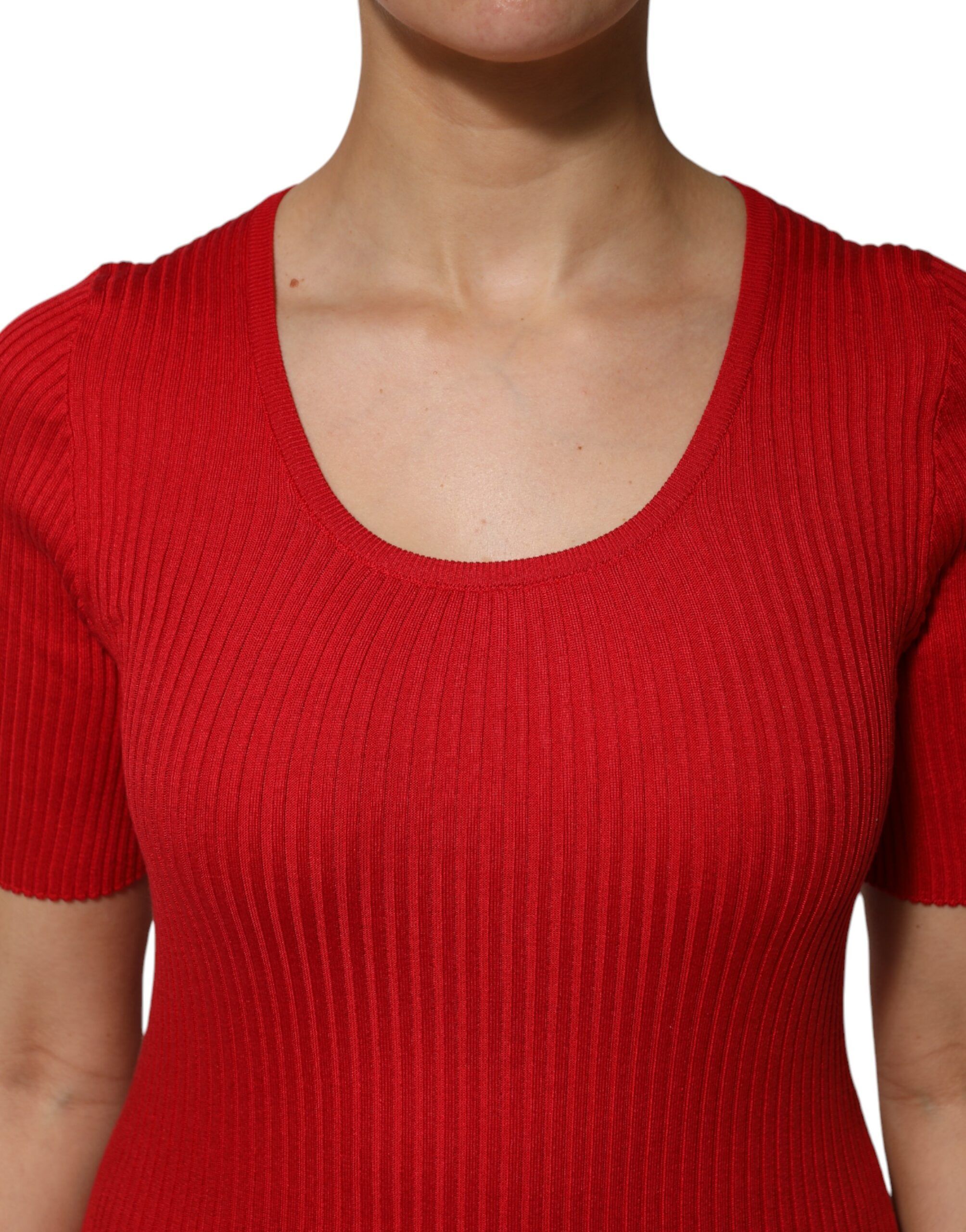 Round Neck Short Sleeves Pullover Women's Top - Dolce & Gabbana - Modalova