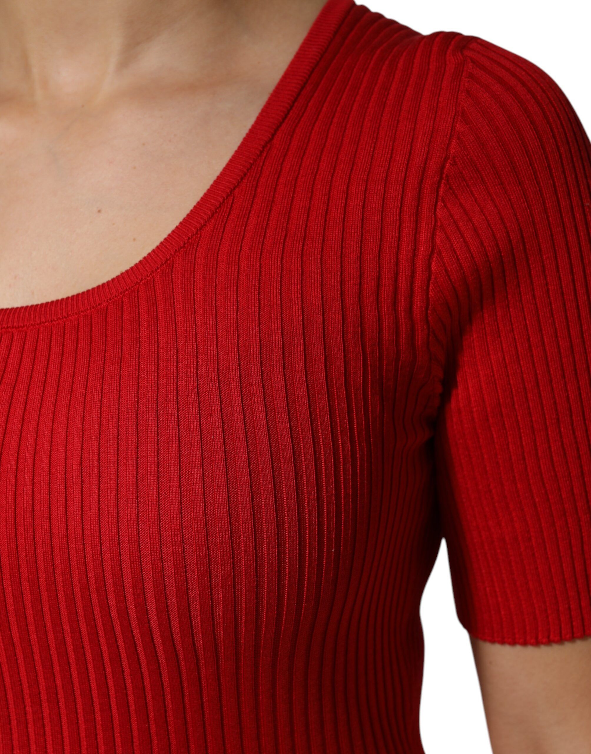 Round Neck Short Sleeves Pullover Women's Top - Dolce & Gabbana - Modalova