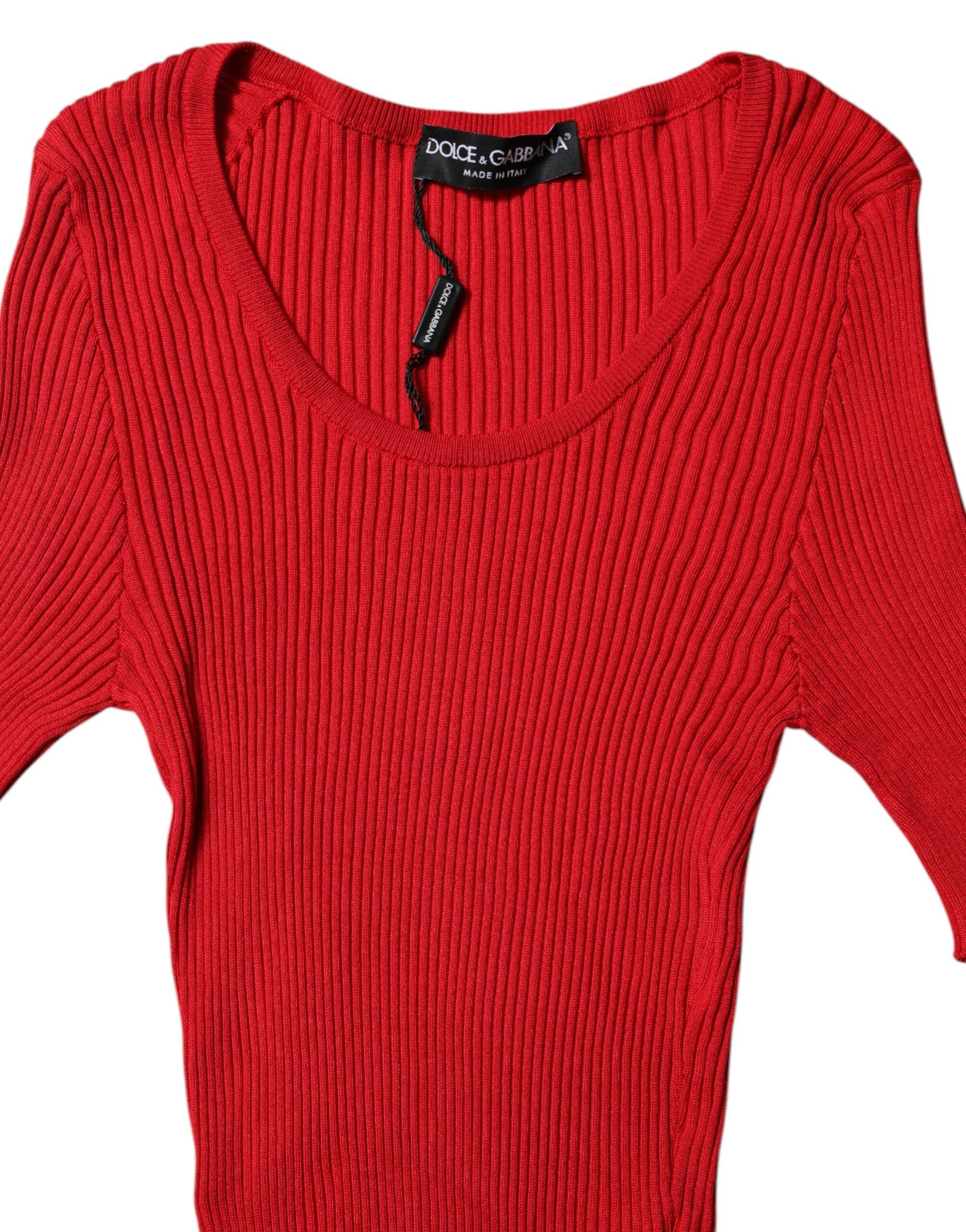 Round Neck Short Sleeves Pullover Women's Top - Dolce & Gabbana - Modalova