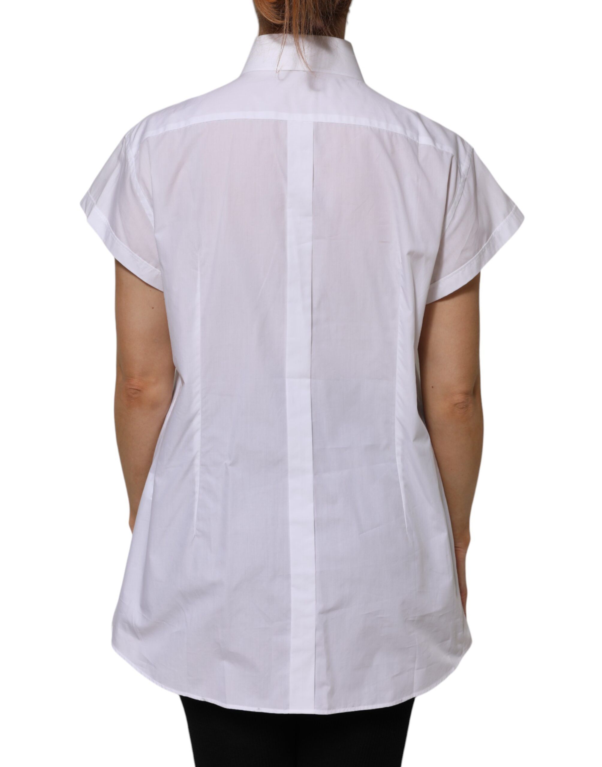 Cotton Collared Short Sleeves Women's Top (Pre-Owned) - Dolce & Gabbana - Modalova