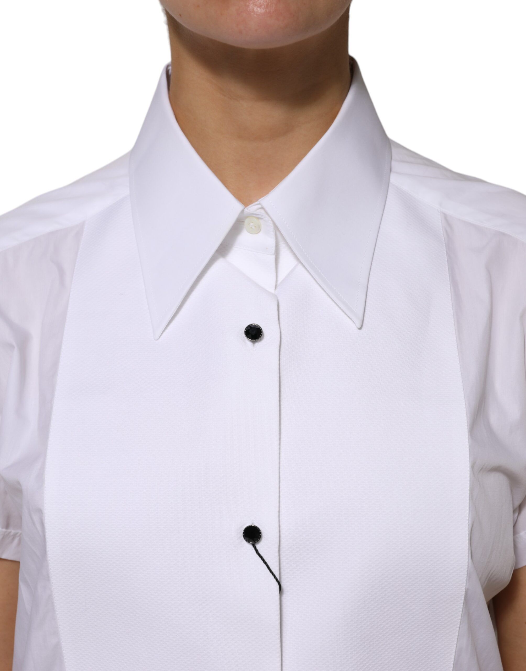 Cotton Collared Short Sleeves Women's Top (Pre-Owned) - Dolce & Gabbana - Modalova