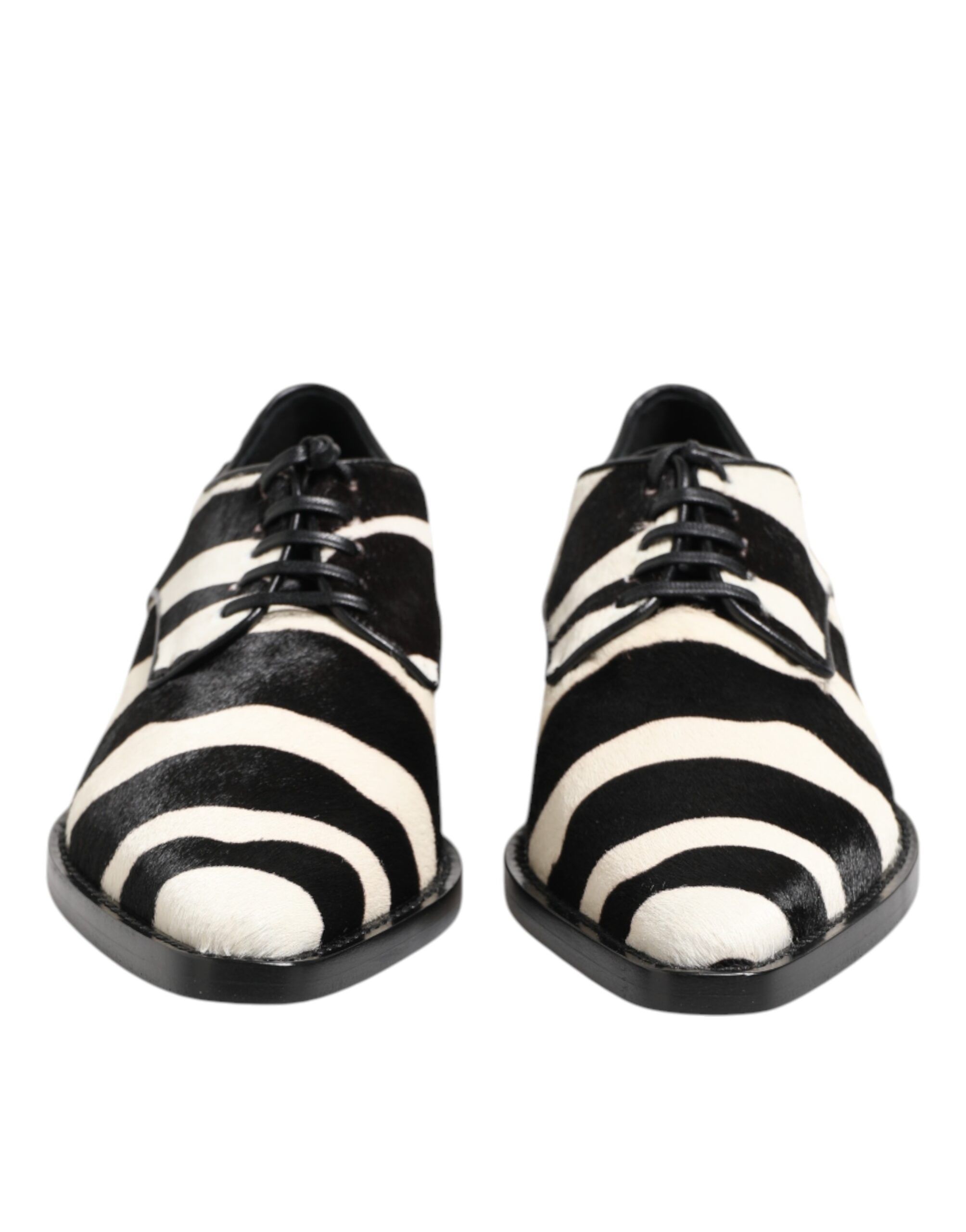 Zebra Pony Fur Dress Men's Shoes - Dolce & Gabbana - Modalova