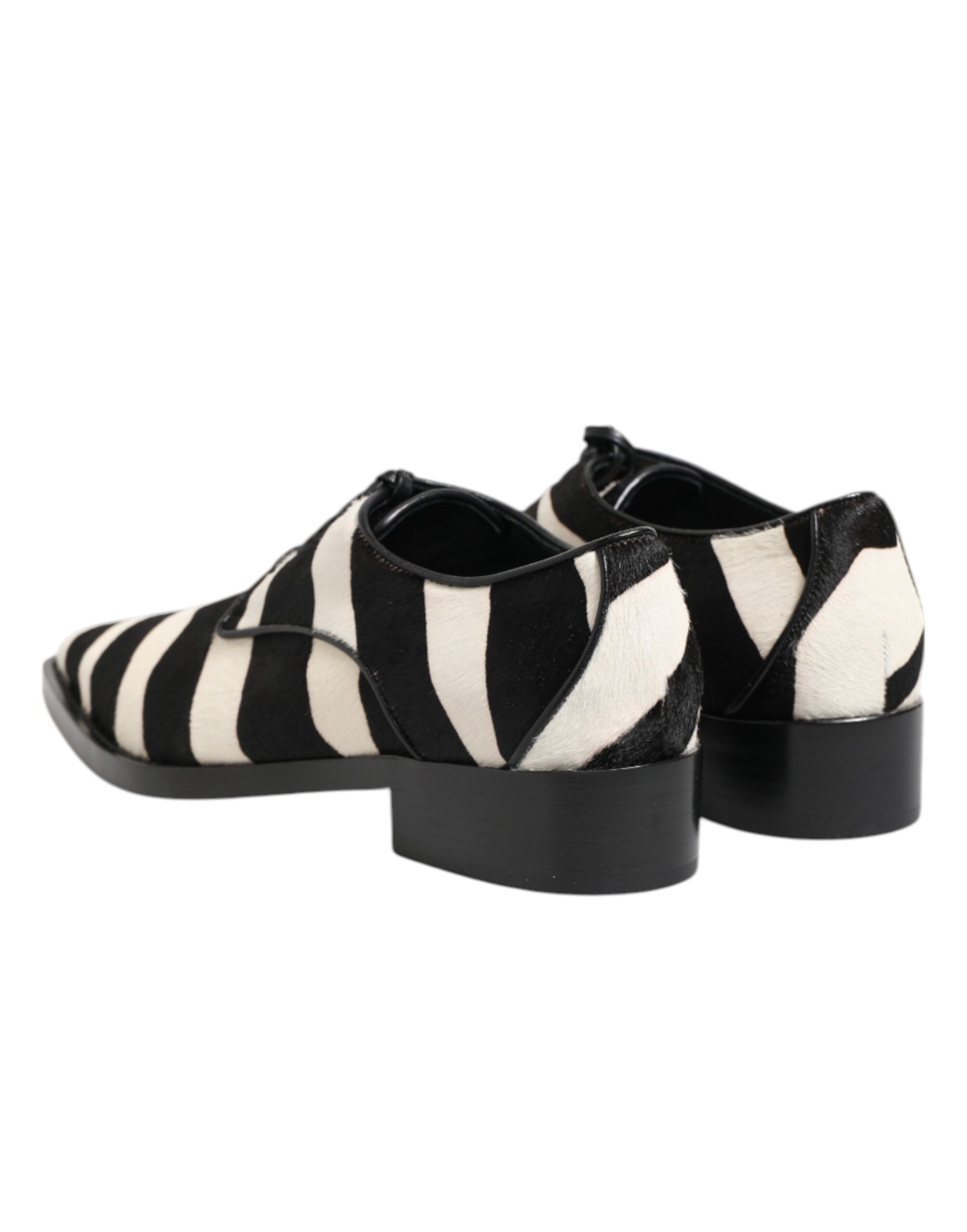 Zebra Pony Fur Dress Men's Shoes - Dolce & Gabbana - Modalova