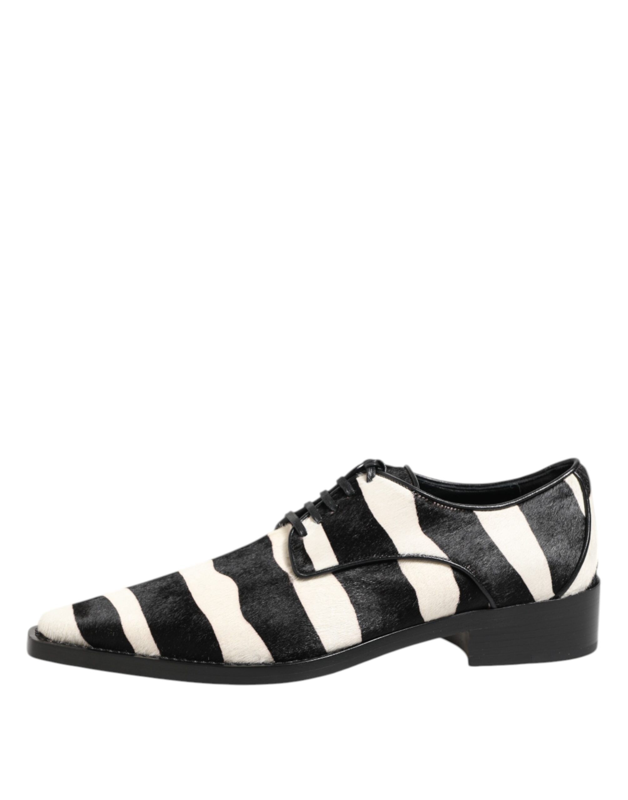 Zebra Pony Fur Dress Men's Shoes - Dolce & Gabbana - Modalova