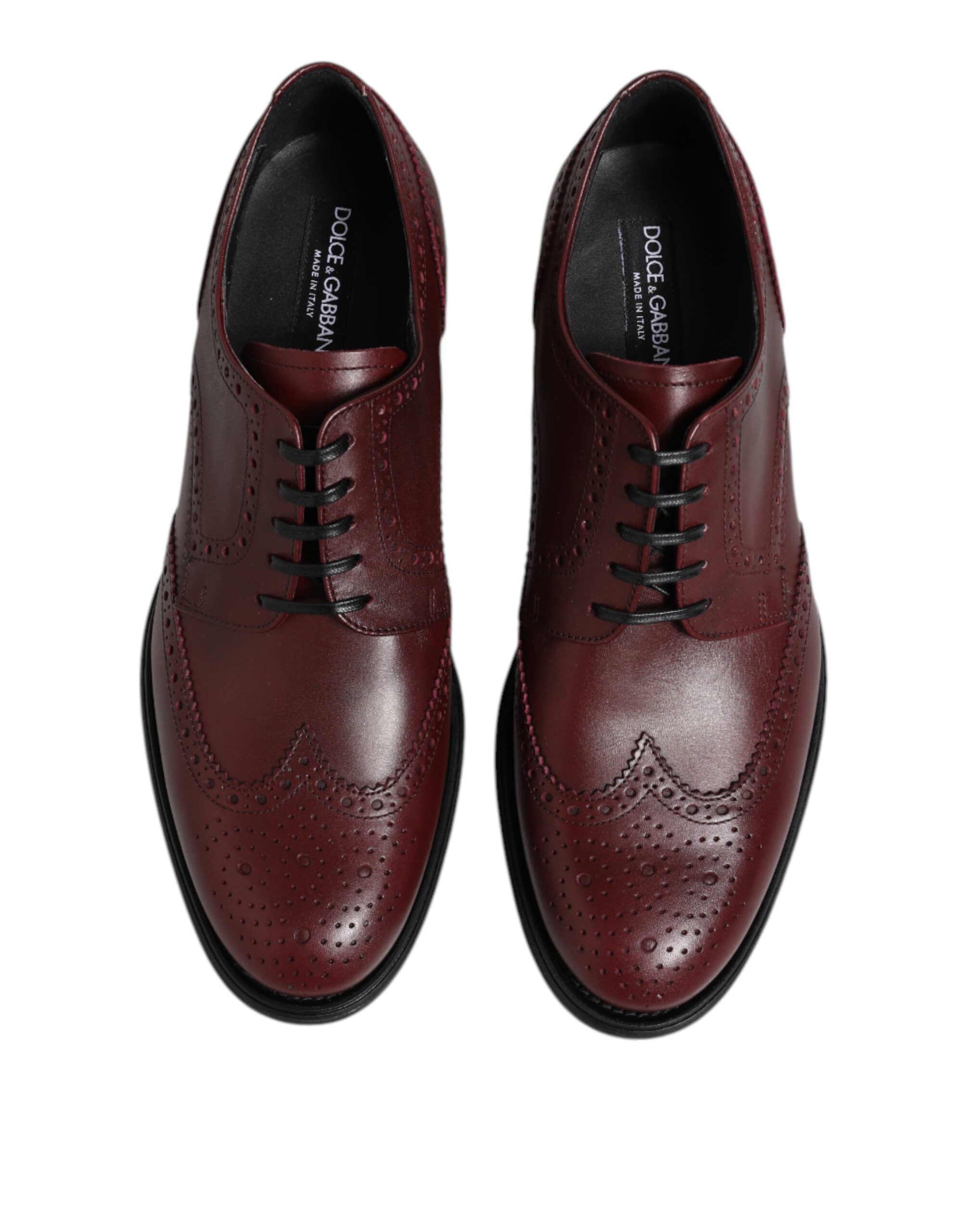 Leather Lace Up Derby Dress Men's Shoes - Dolce & Gabbana - Modalova