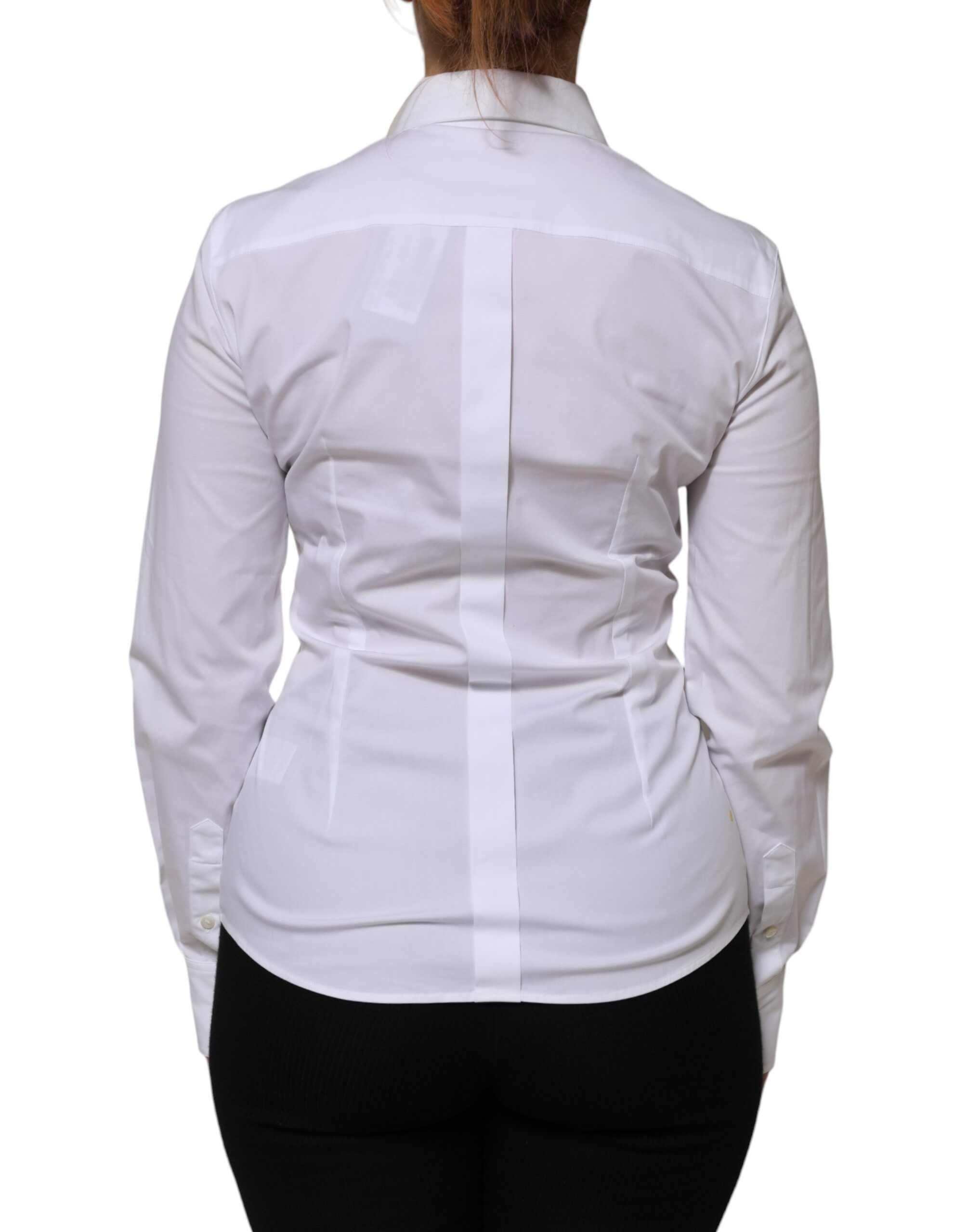 Cotton Collared Long Sleeves Shirt Women's Top (Pre-Owned) - Dolce & Gabbana - Modalova