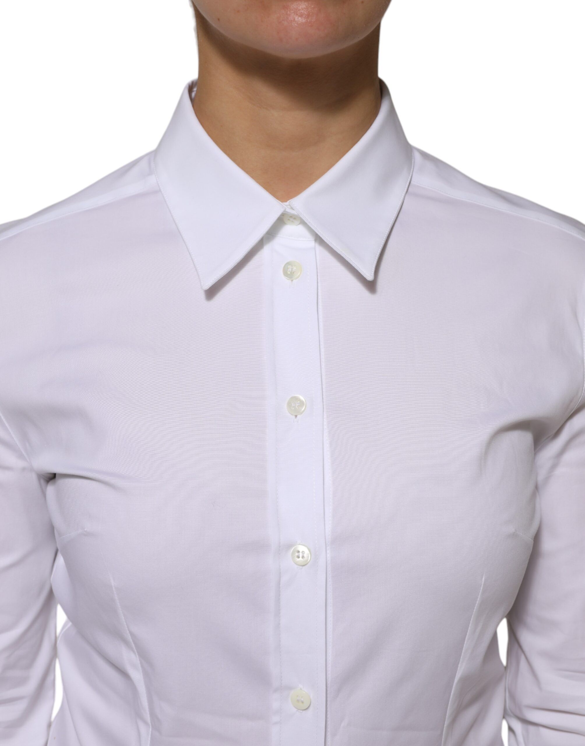 Cotton Collared Long Sleeves Shirt Women's Top (Pre-Owned) - Dolce & Gabbana - Modalova