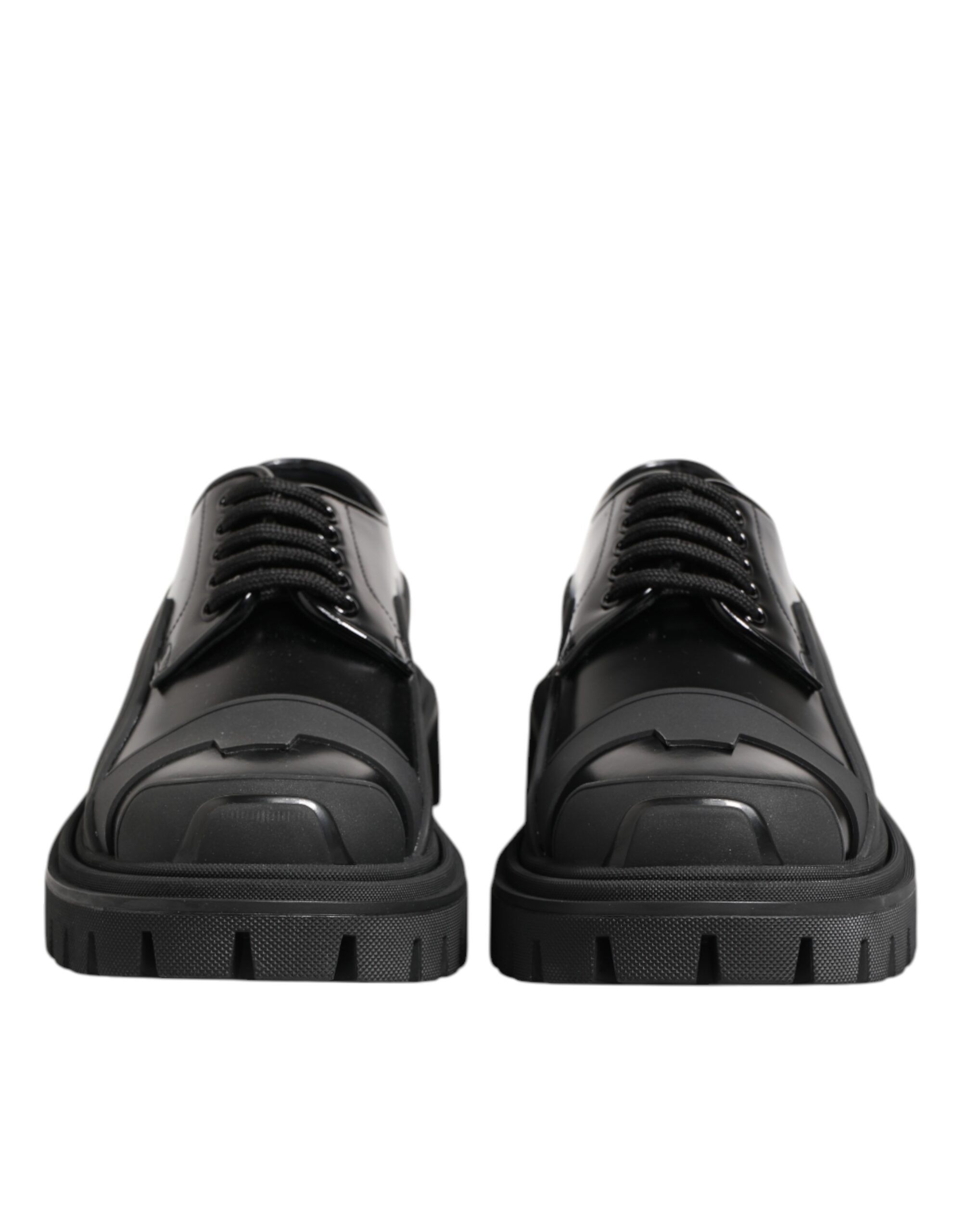 Patent Leather Trekking Derby Men's Shoes - Dolce & Gabbana - Modalova