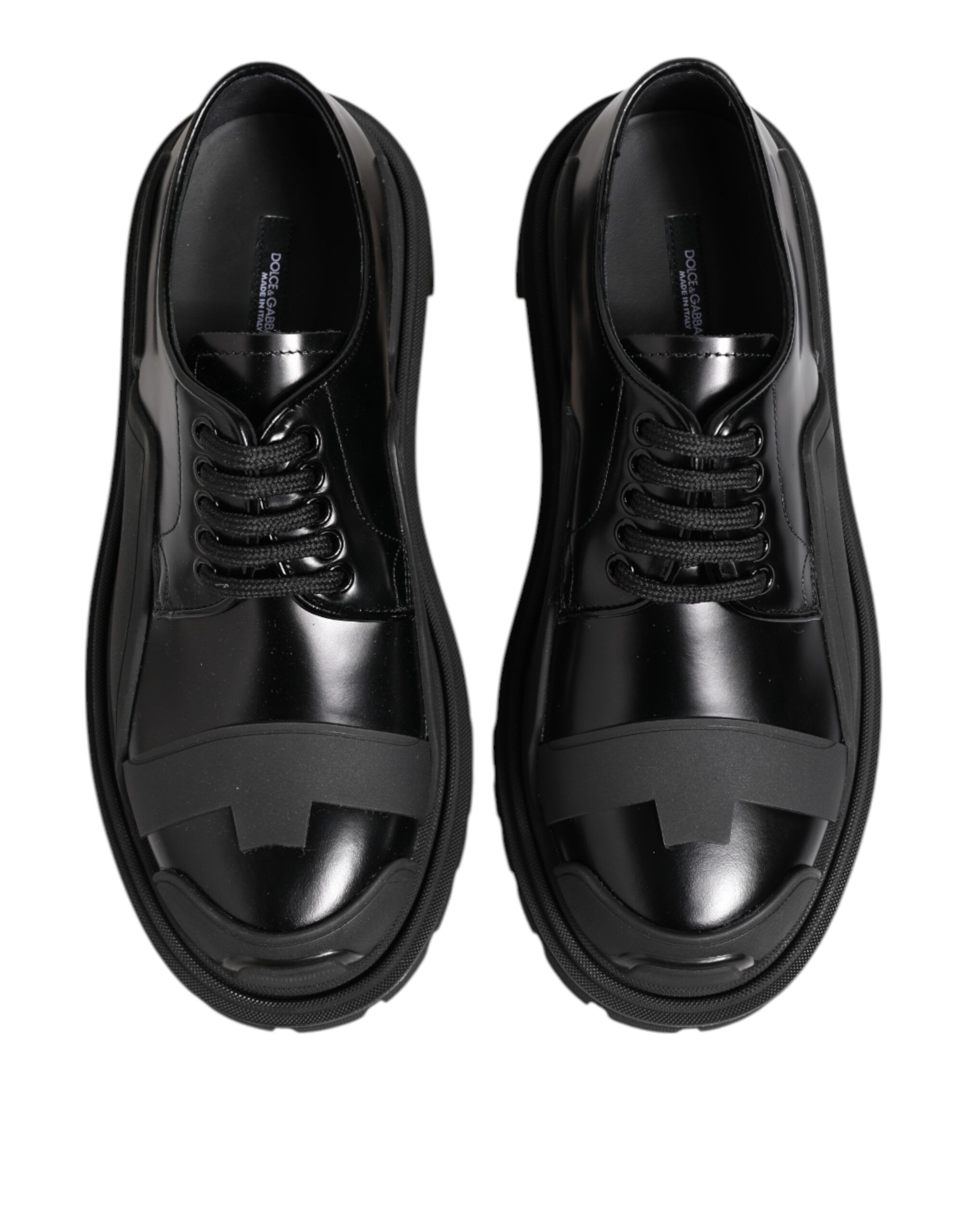 Patent Leather Trekking Derby Men's Shoes - Dolce & Gabbana - Modalova