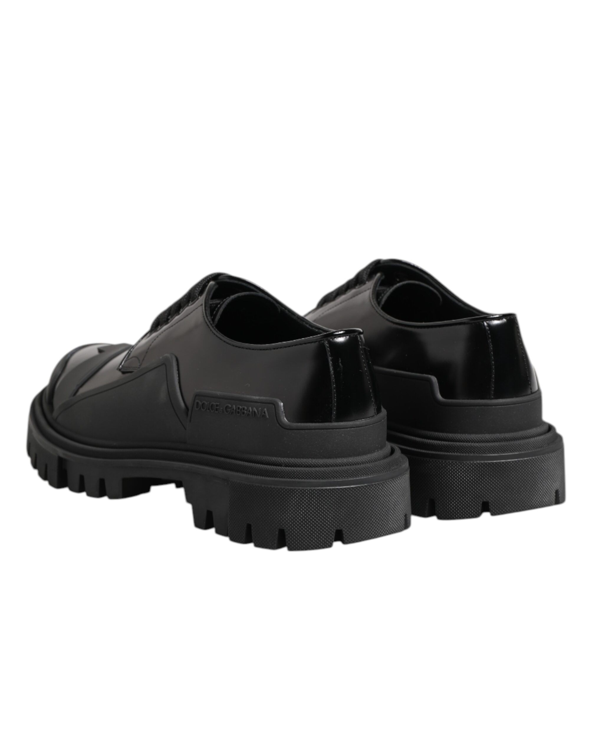 Patent Leather Trekking Derby Men's Shoes - Dolce & Gabbana - Modalova