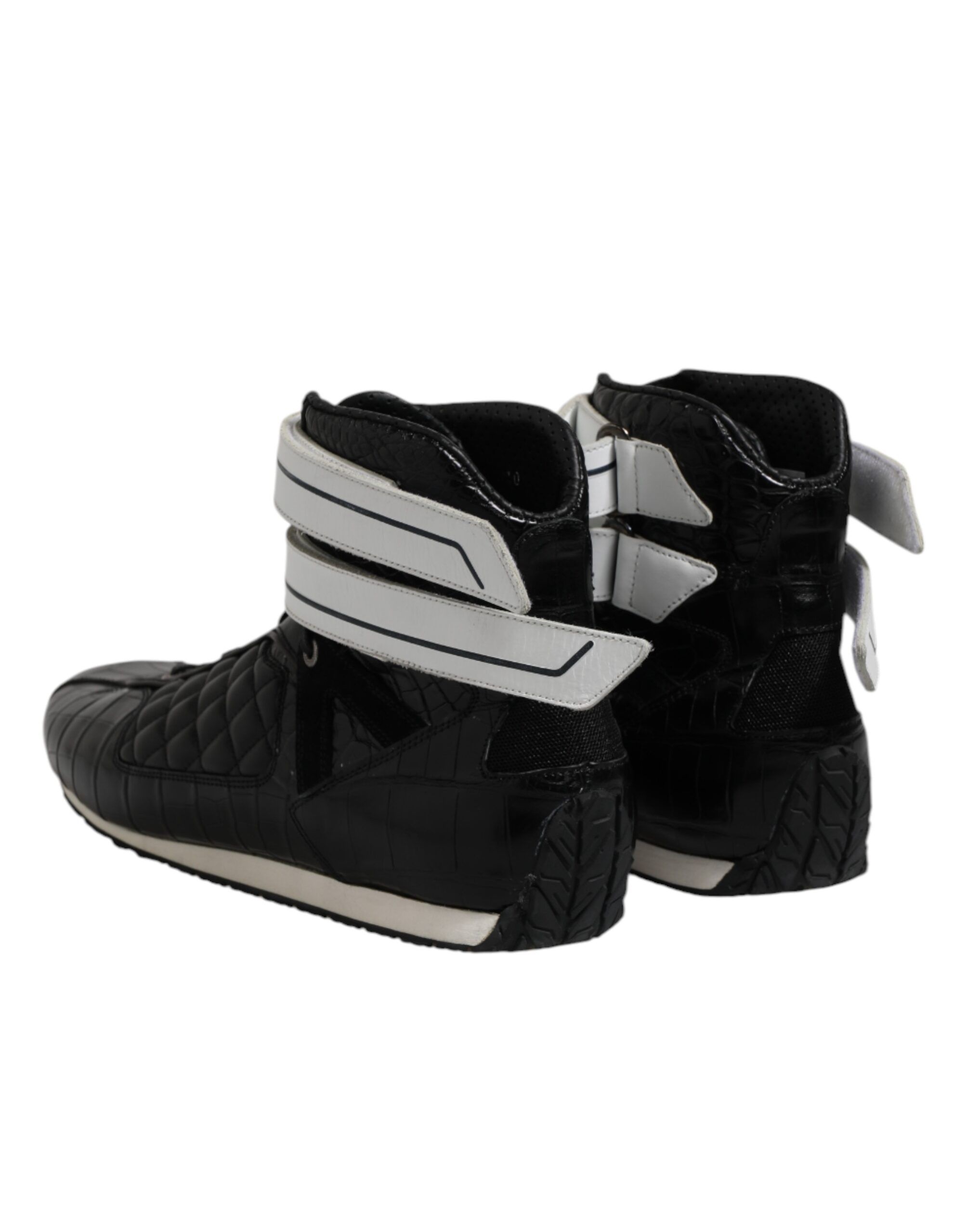 Quilted Leather Lace Up Sneakers Men's Shoes - Dolce & Gabbana - Modalova