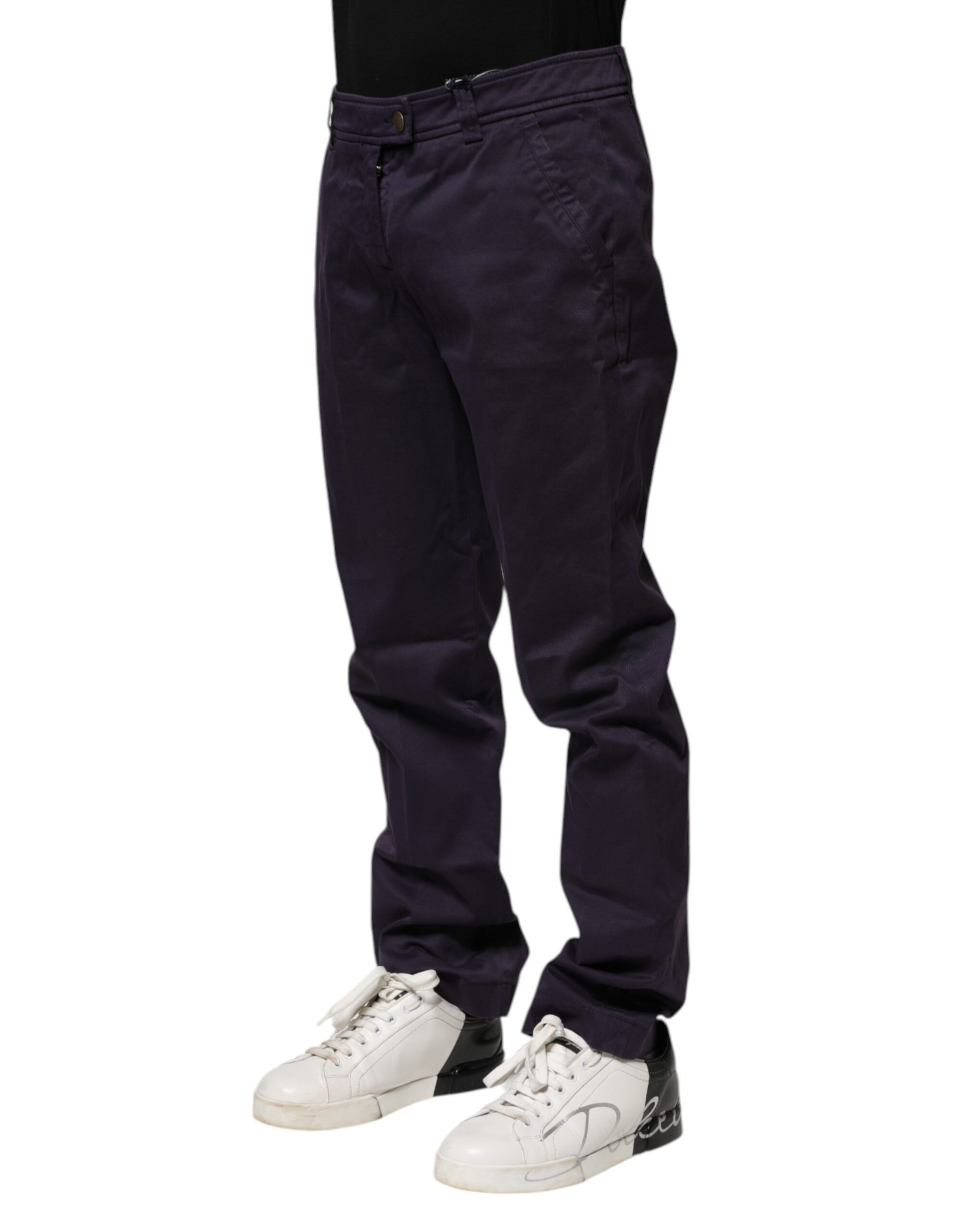 Dark Mid Waist Casual Straight Men's Pants - Incotex - Modalova