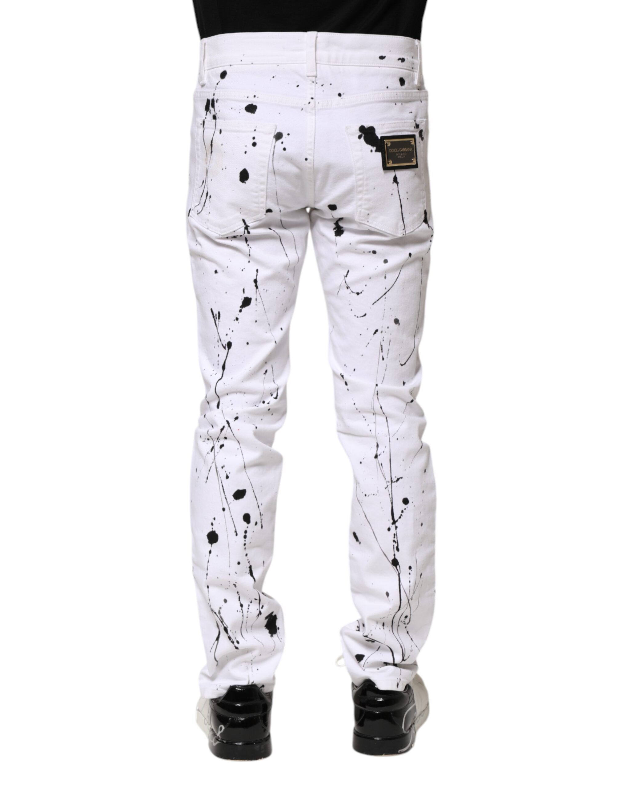 ColorSplash Skinny Denim Men's Jeans (Pre-Owned) - Dolce & Gabbana - Modalova