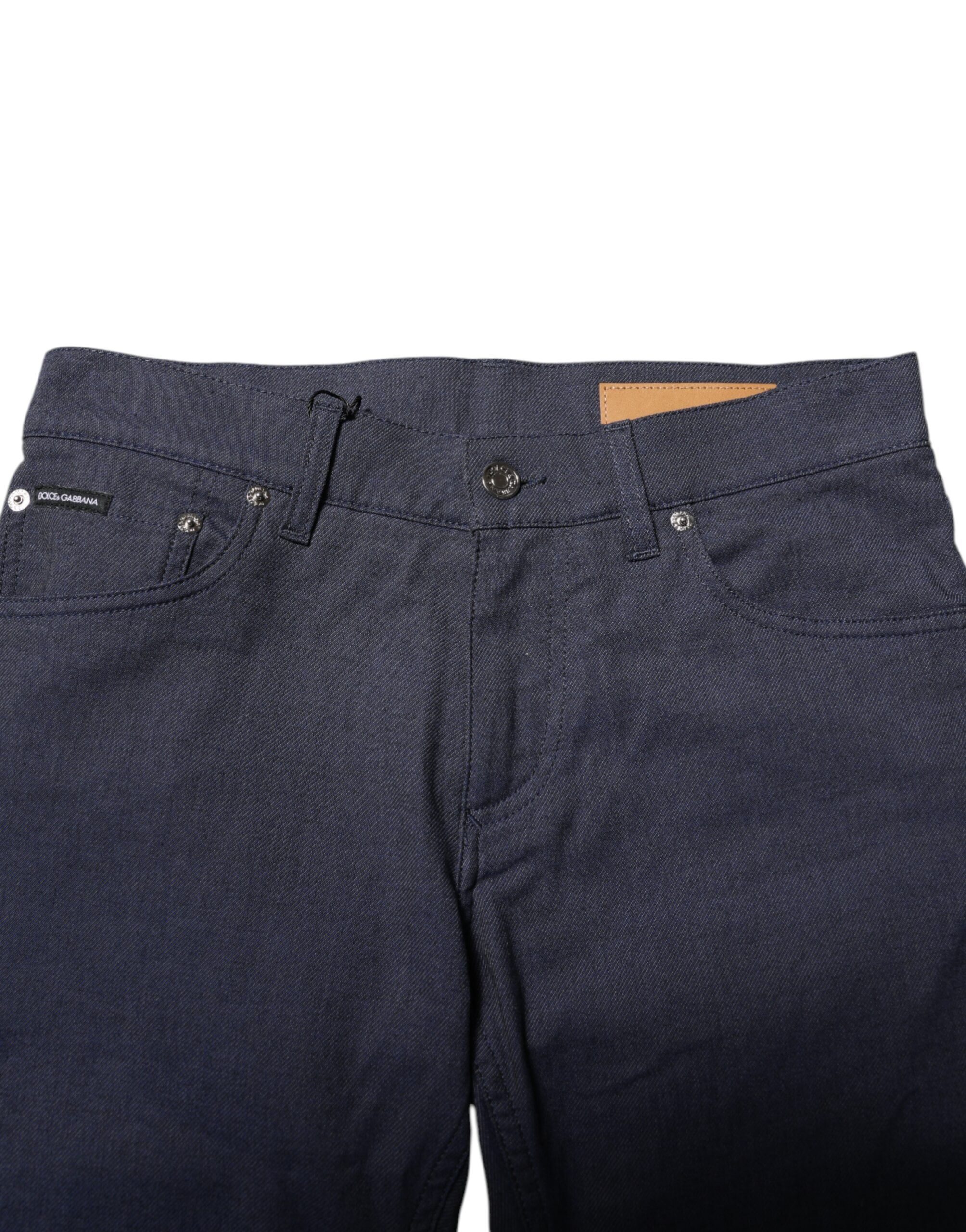 Dark Cotton Skinny Denim Men's Jeans - Dolce & Gabbana - Modalova