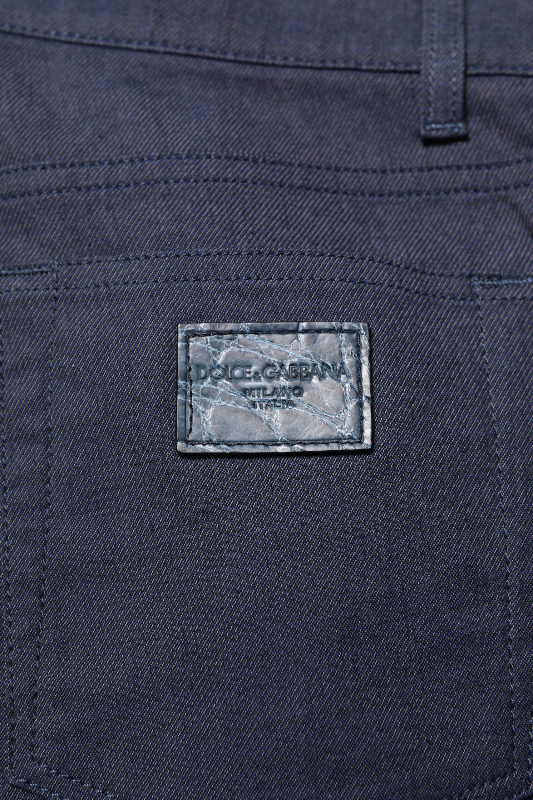 Dark Cotton Skinny Denim Men's Jeans - Dolce & Gabbana - Modalova