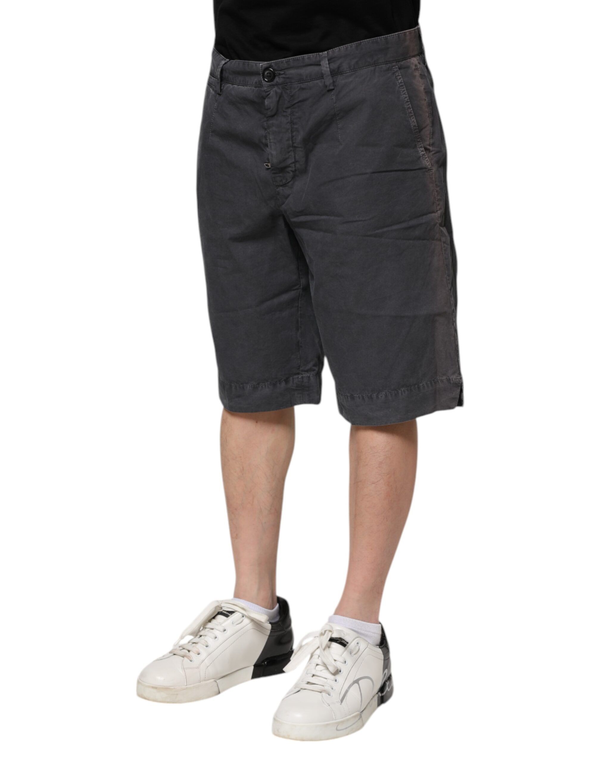 Cotton Stretch Denim Bermuda Men's Shorts (Pre-Owned) - Dolce & Gabbana - Modalova