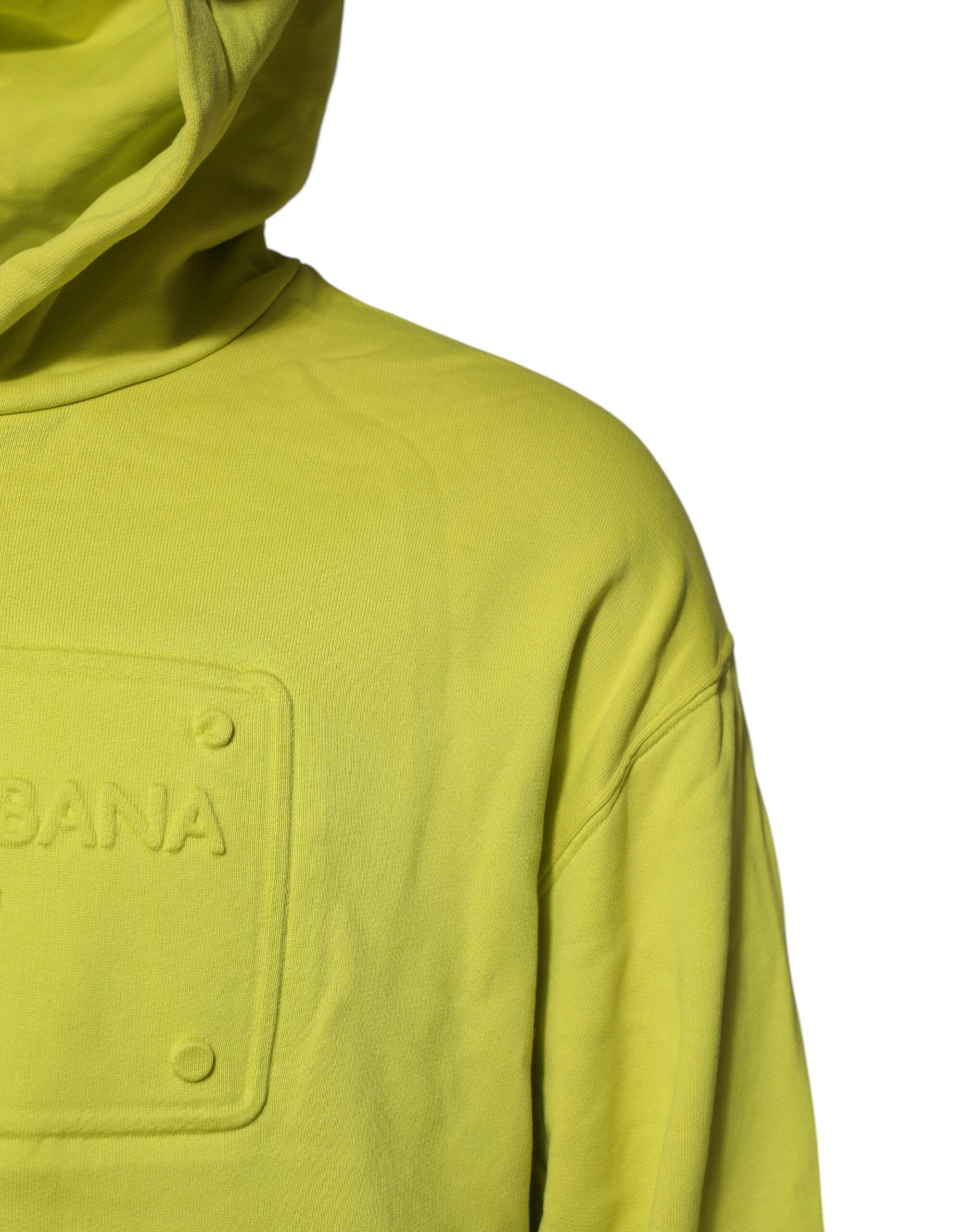 Green Cotton Hooded Logo Sweatshirt Men's Sweater - Dolce & Gabbana - Modalova
