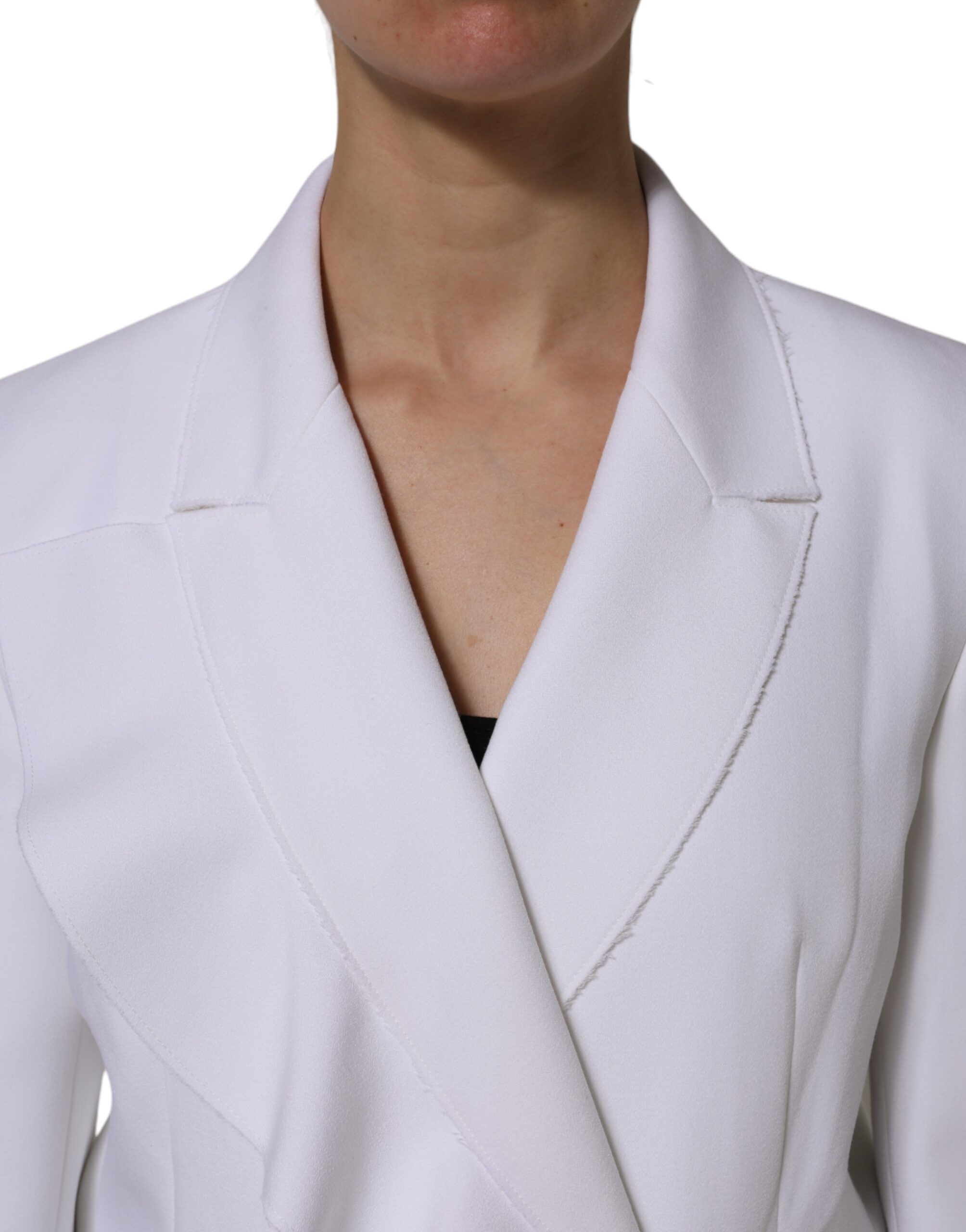 Polyester Long Sleeves Ruffled Wrap Women's Jacket - MSGM - Modalova