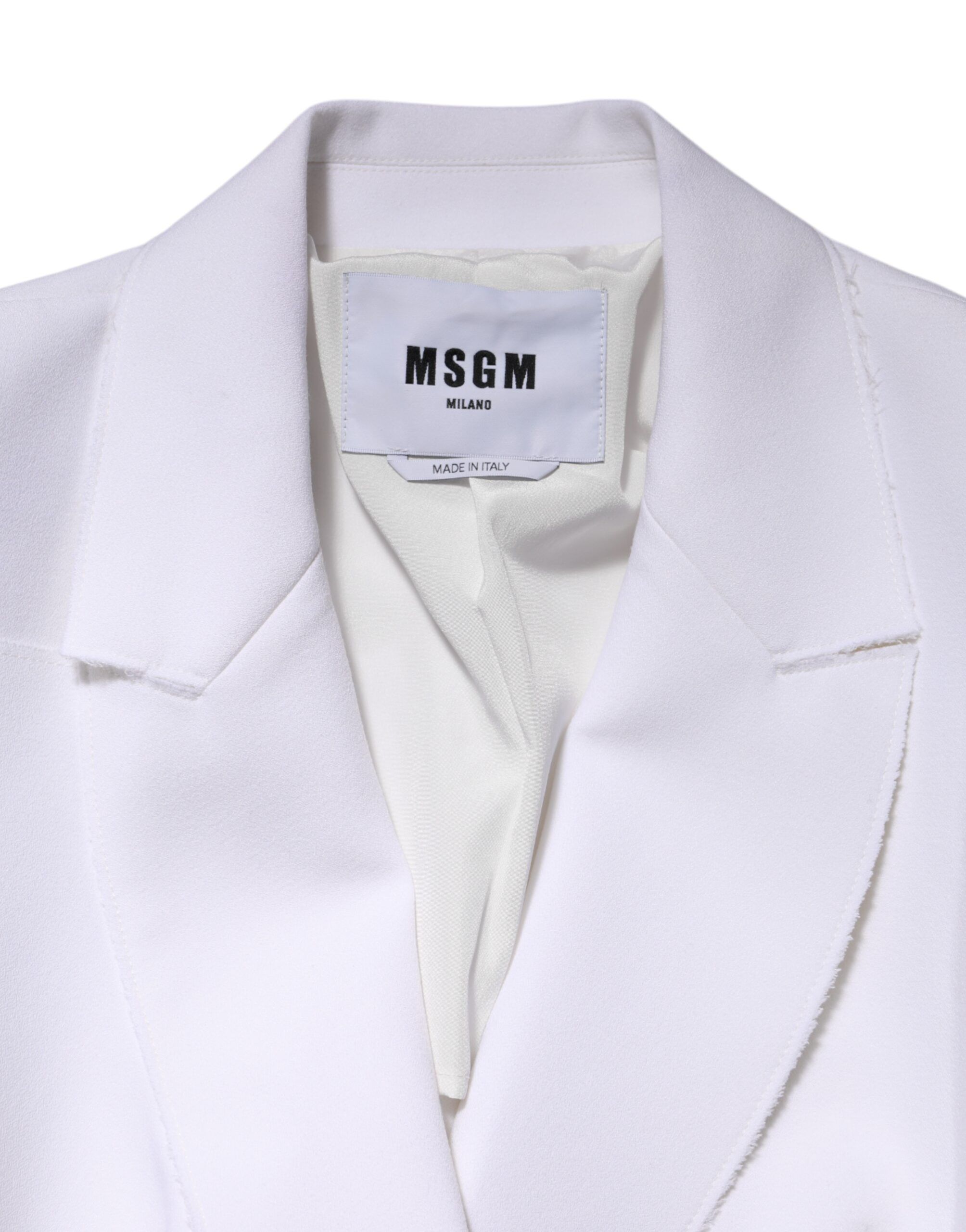 Polyester Long Sleeves Ruffled Wrap Women's Jacket - MSGM - Modalova