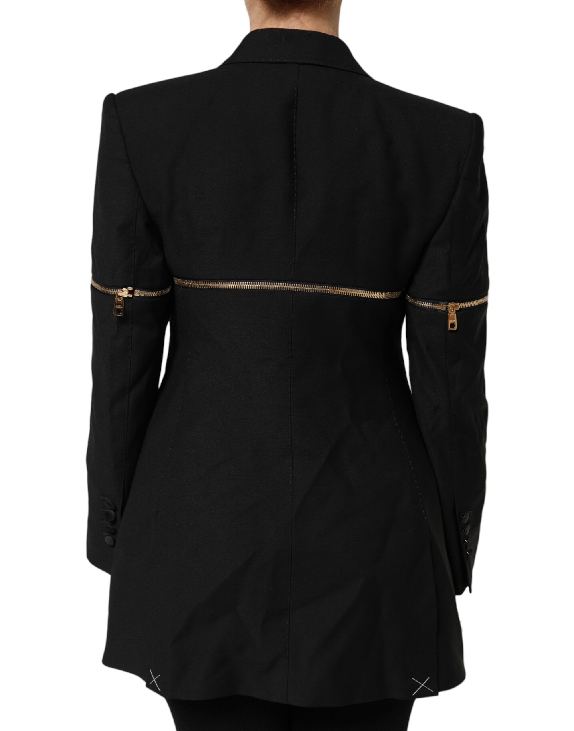 Wool Zipper Detailing Blazer Women's Jacket (Pre-Owned) - Dolce & Gabbana - Modalova