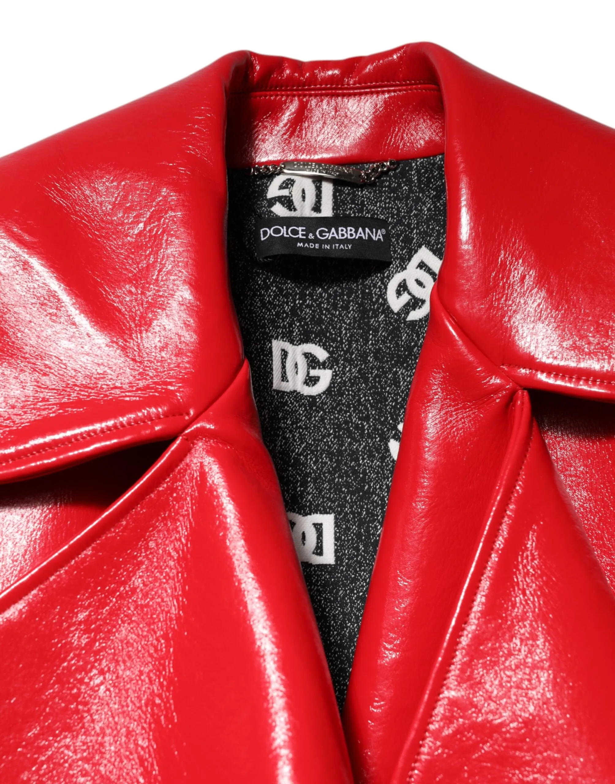 Lambskin Full Zipper Women's Jacket (Pre-Owned) - Dolce & Gabbana - Modalova