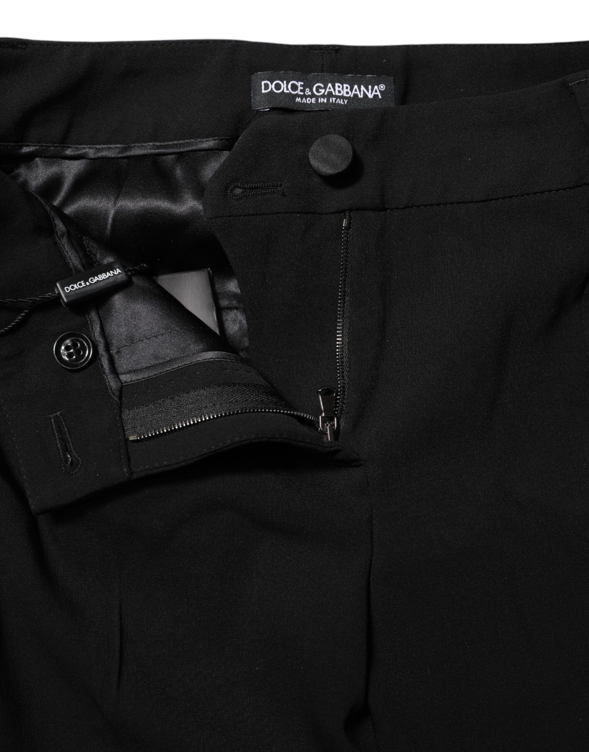 Wool Mid Waisted Tapered Dress Women's Pants - Dolce & Gabbana - Modalova