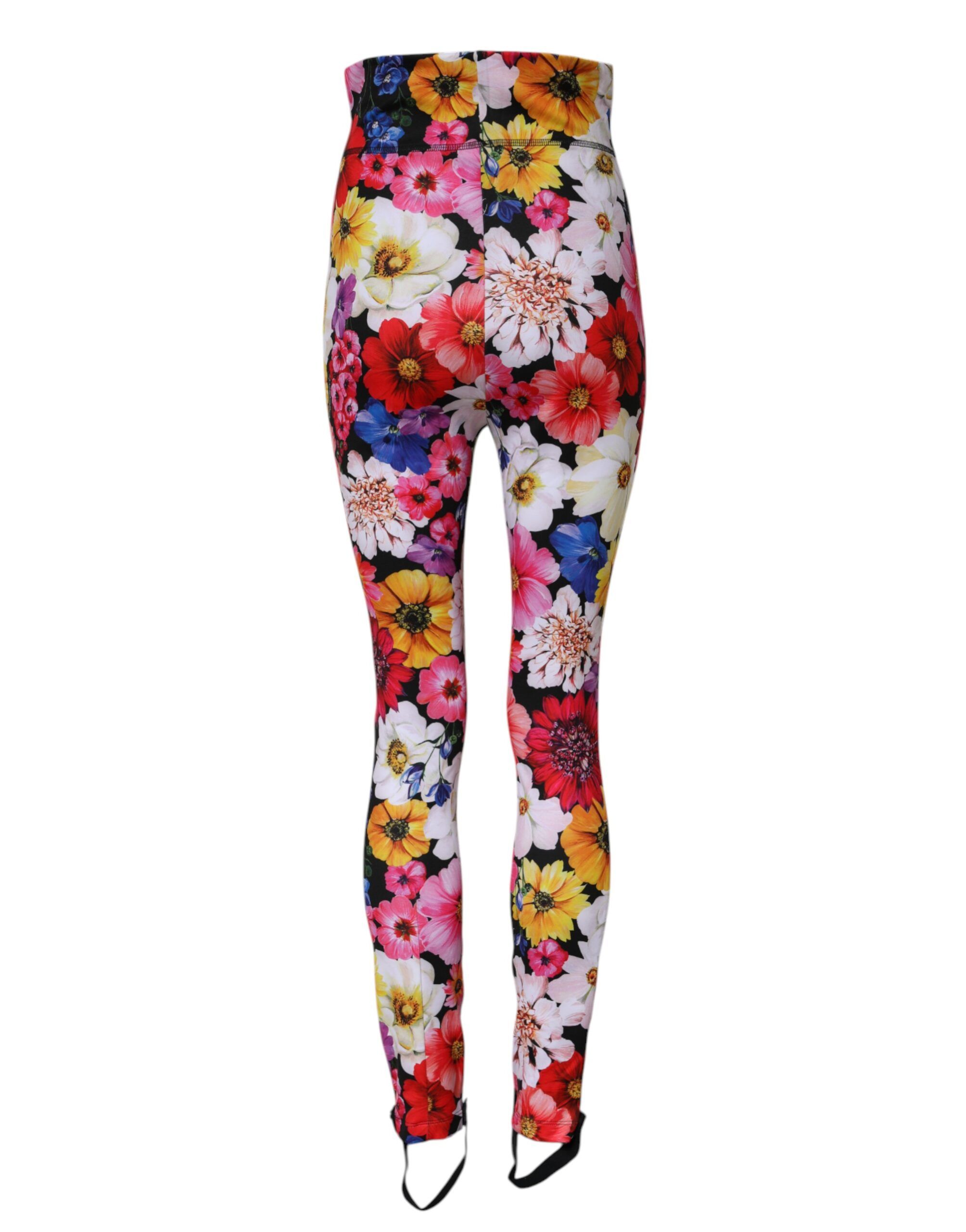 Floral High Waist Leggings Women's Pants - Dolce & Gabbana - Modalova