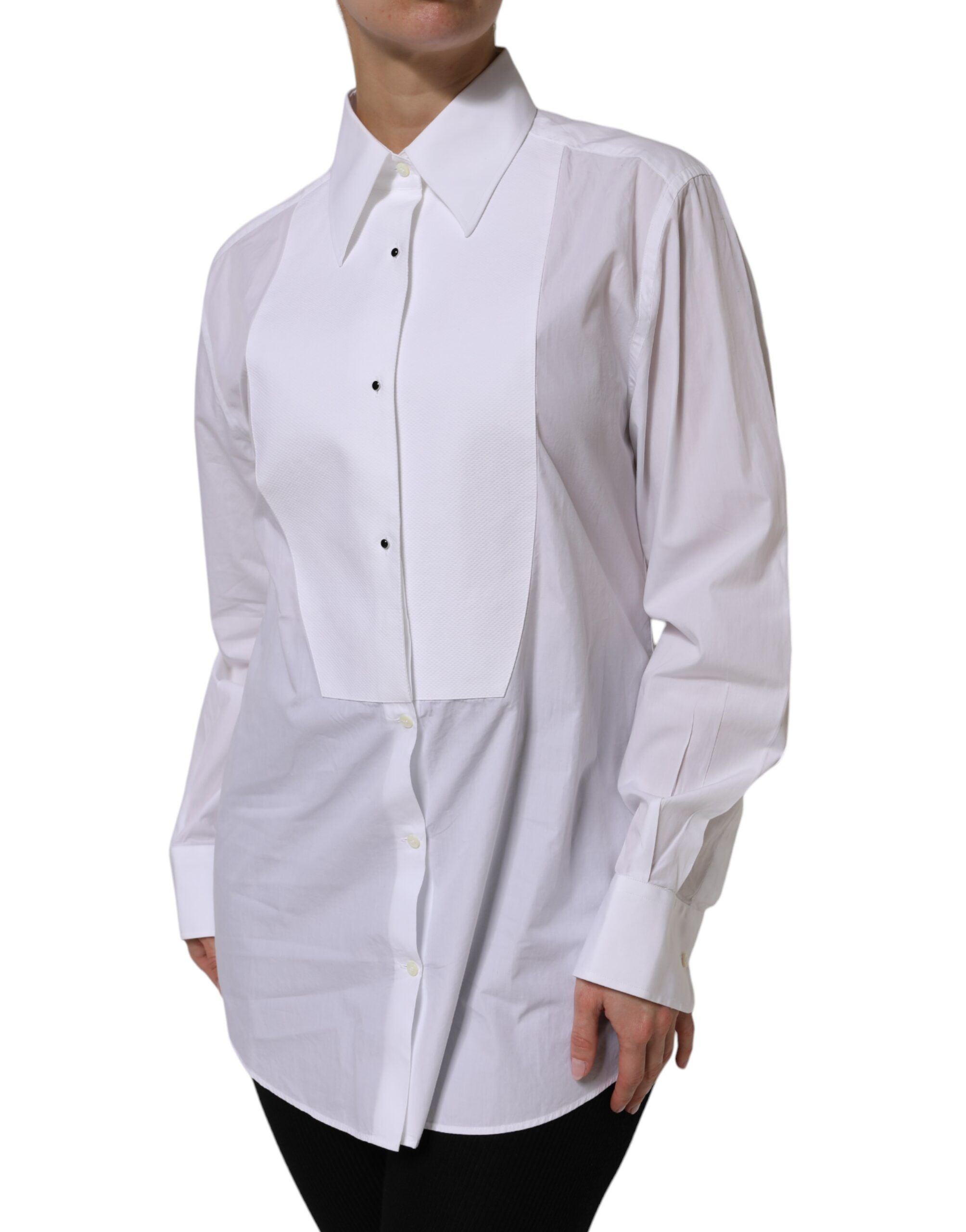 Cotton Long Sleeves Collared Top Women's Shirt (Pre-Owned) - Dolce & Gabbana - Modalova