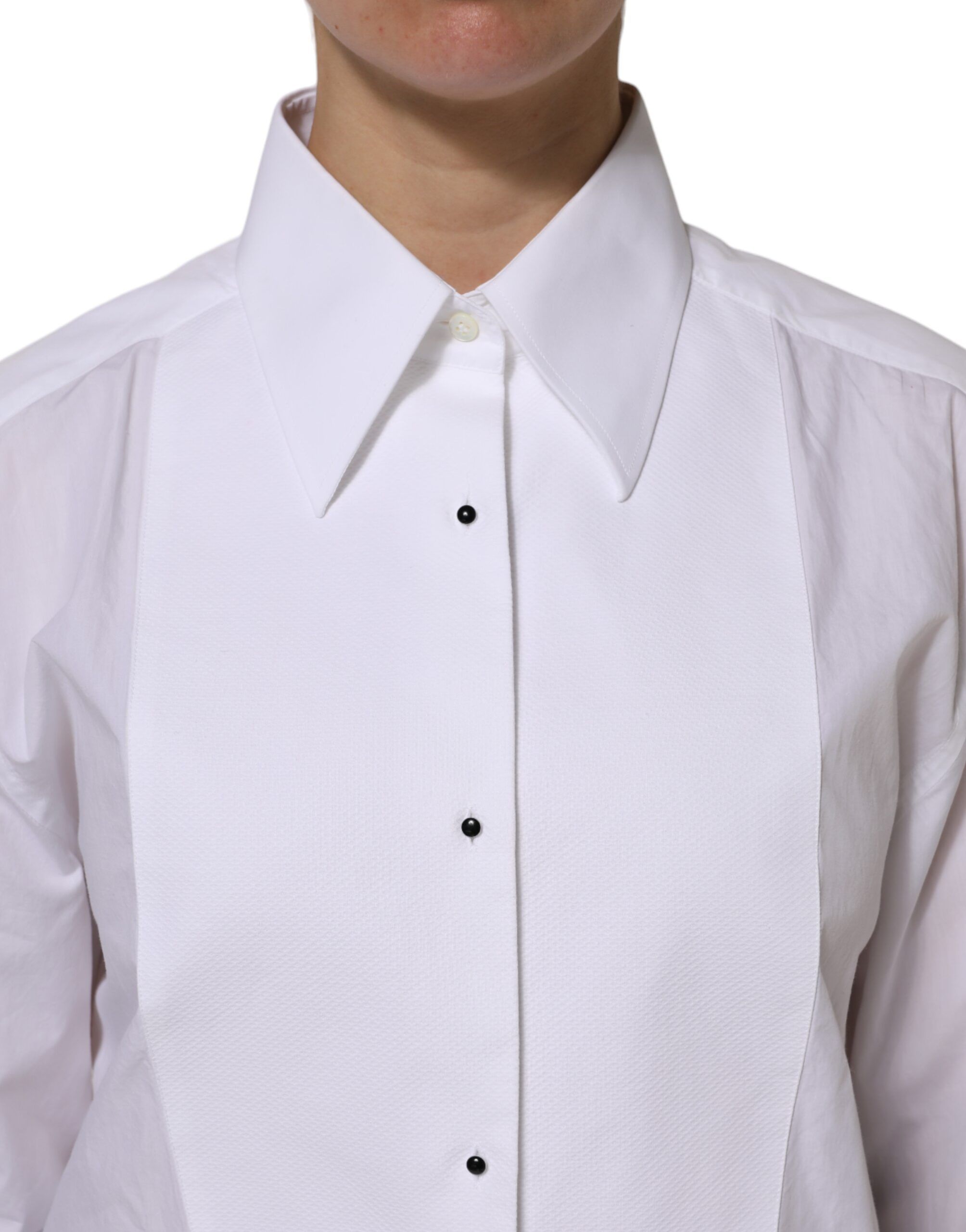 Cotton Long Sleeves Collared Top Women's Shirt (Pre-Owned) - Dolce & Gabbana - Modalova