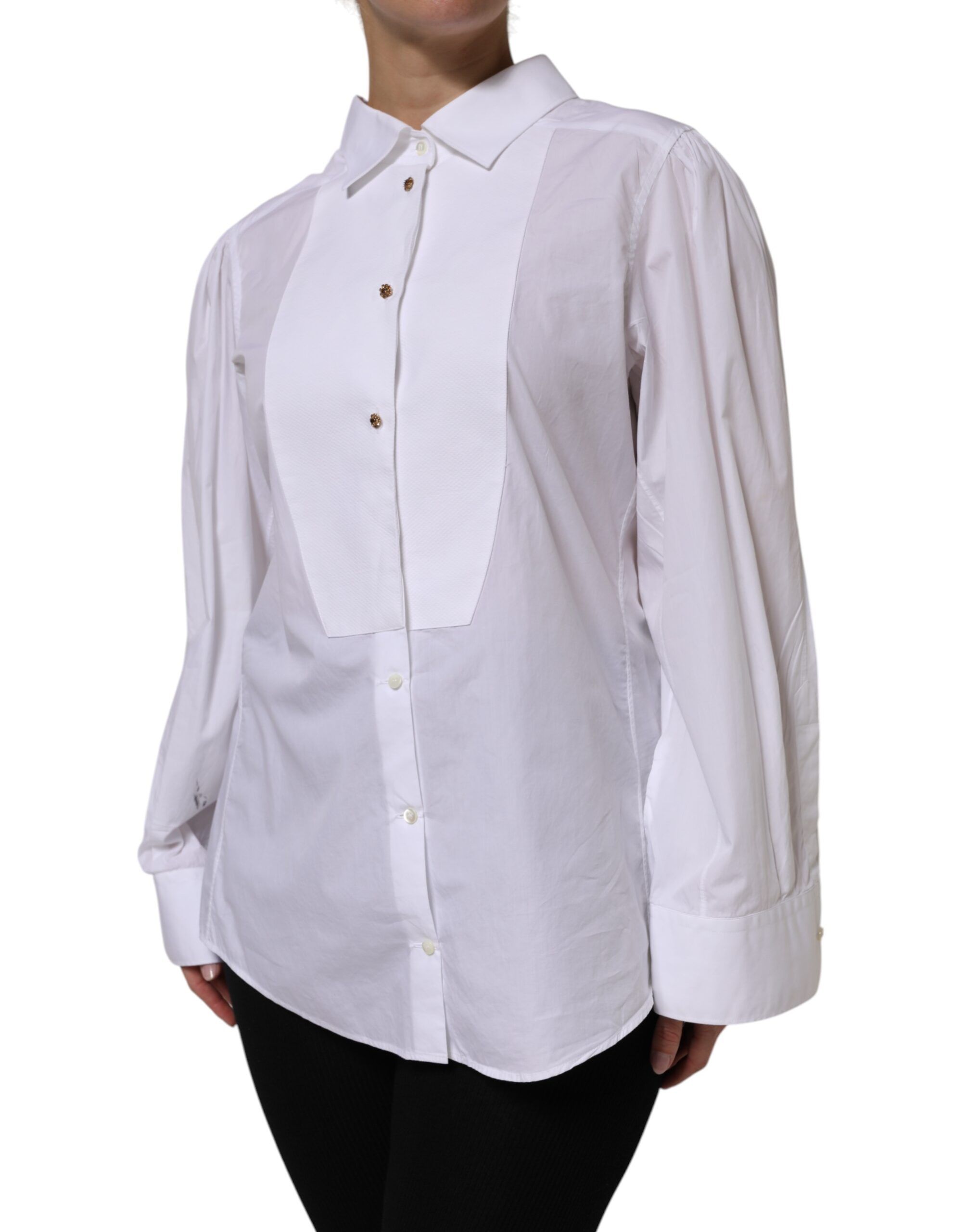 Cotton Long Sleeves Formal Top Women's Shirt (Pre-Owned) - Dolce & Gabbana - Modalova