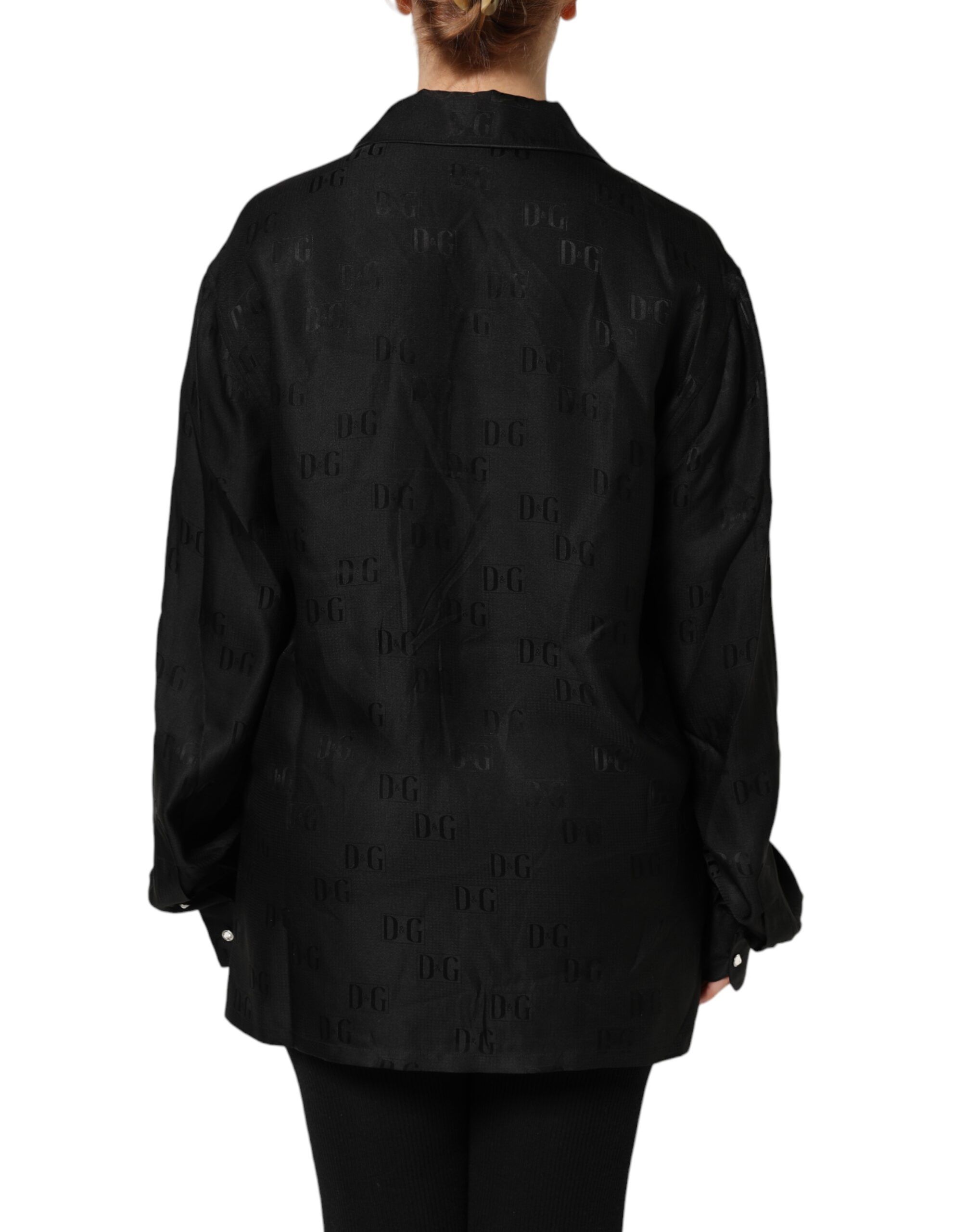 Silk DG Embroidery Long Sleeves Women's Top (Pre-Owned) - Dolce & Gabbana - Modalova