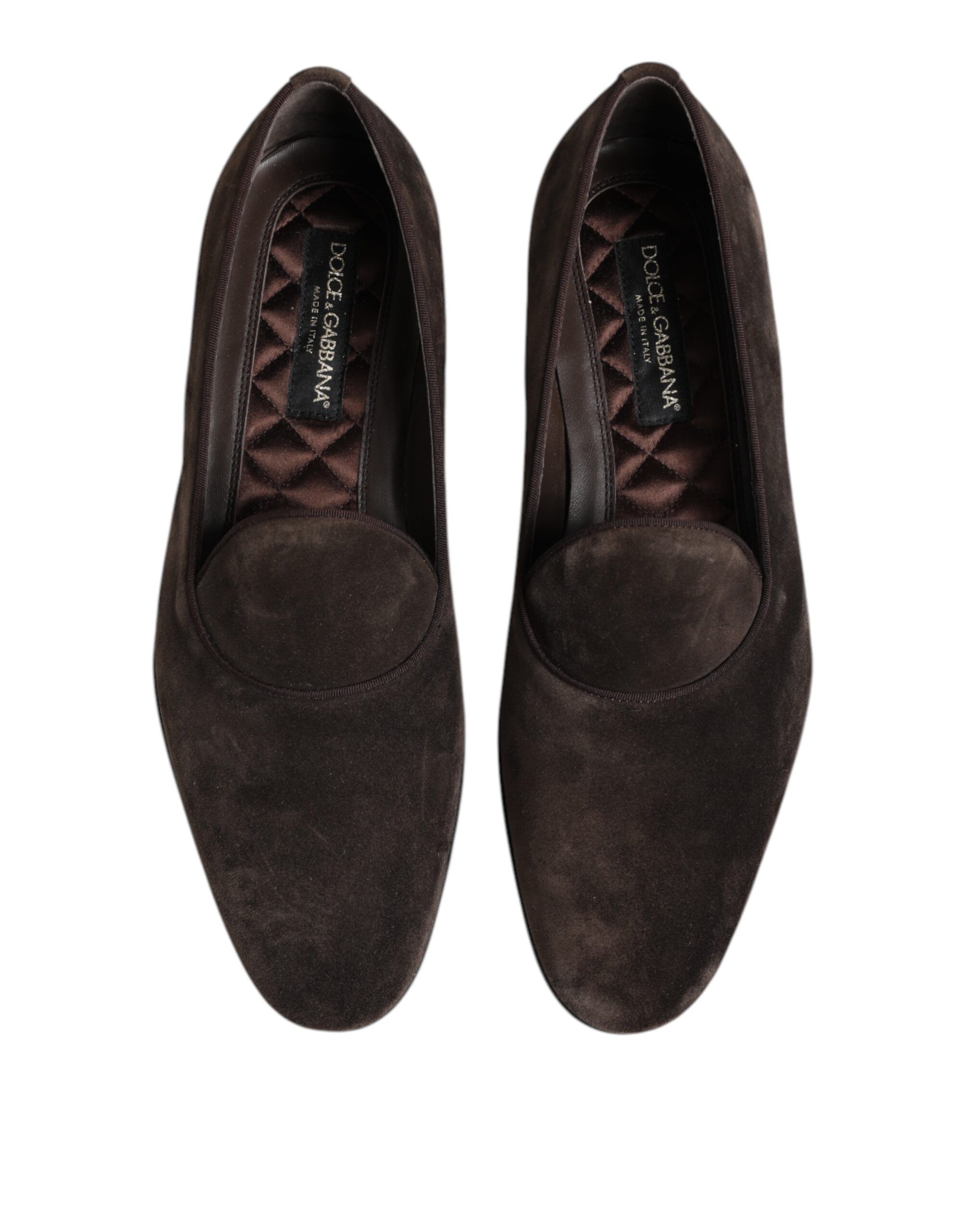 Velvet Leather Slip On Loafers Men's Shoes - Dolce & Gabbana - Modalova