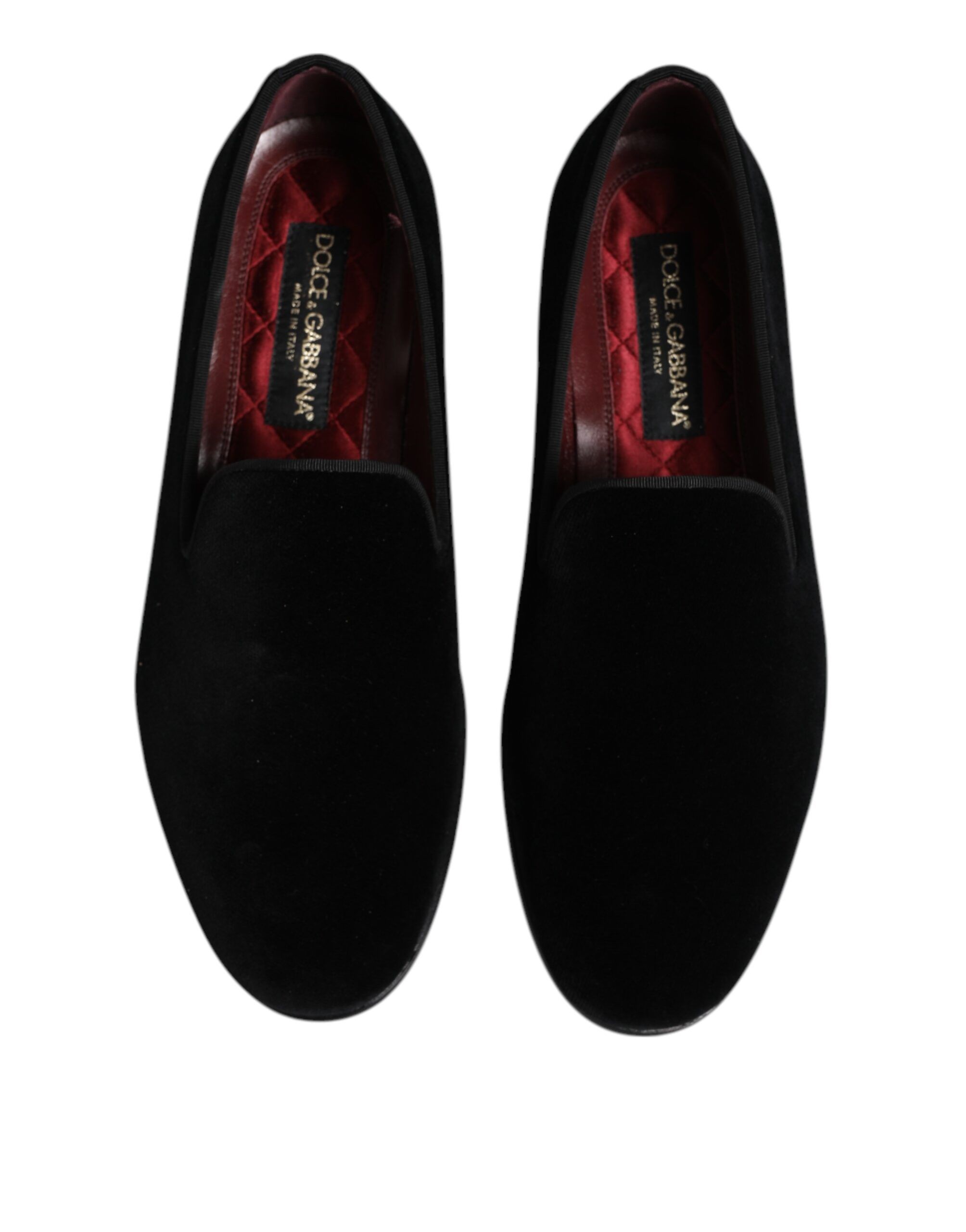 Velvet Slip On Loafers Formal Men's Shoes - Dolce & Gabbana - Modalova