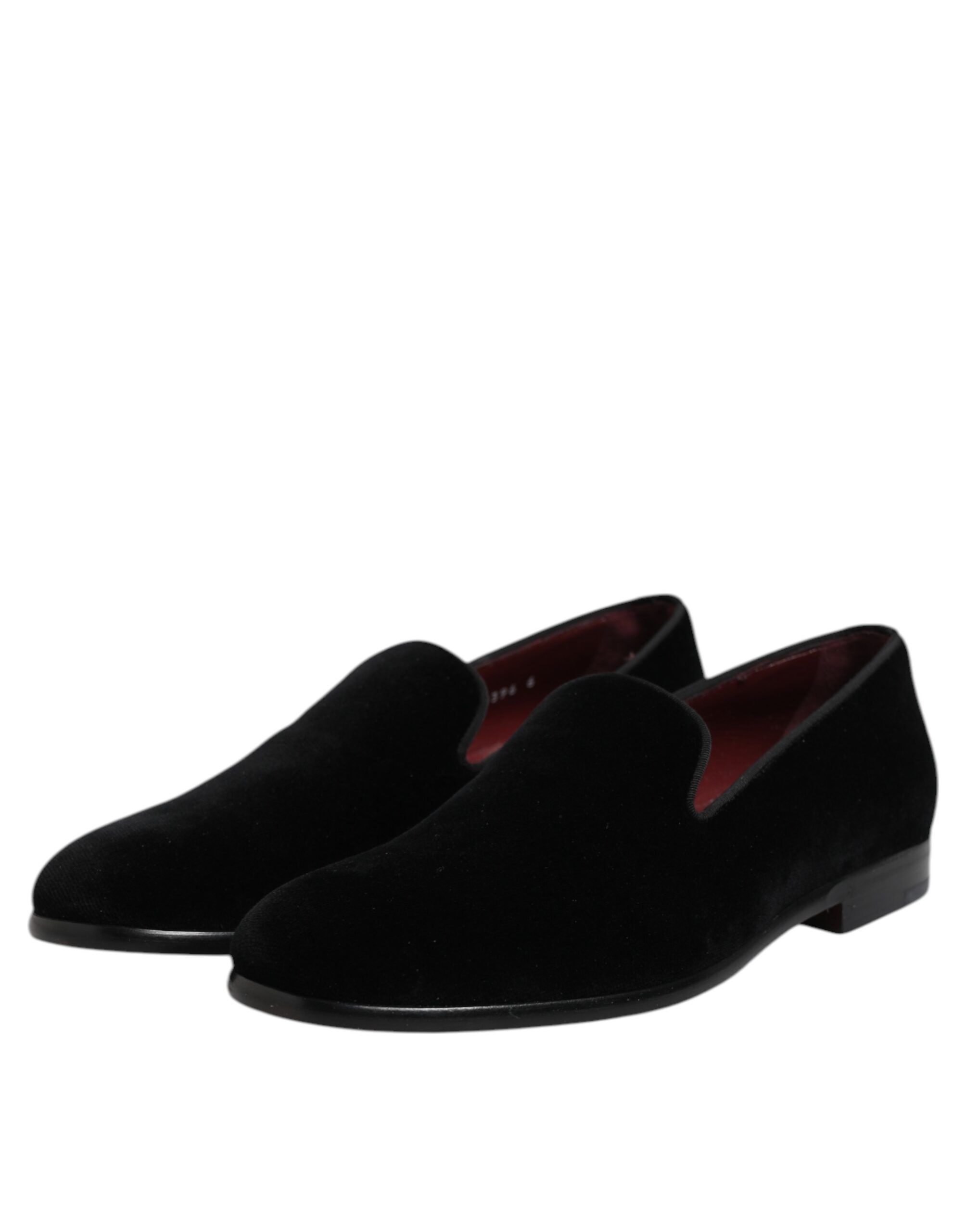 Velvet Slip On Loafers Formal Men's Shoes - Dolce & Gabbana - Modalova